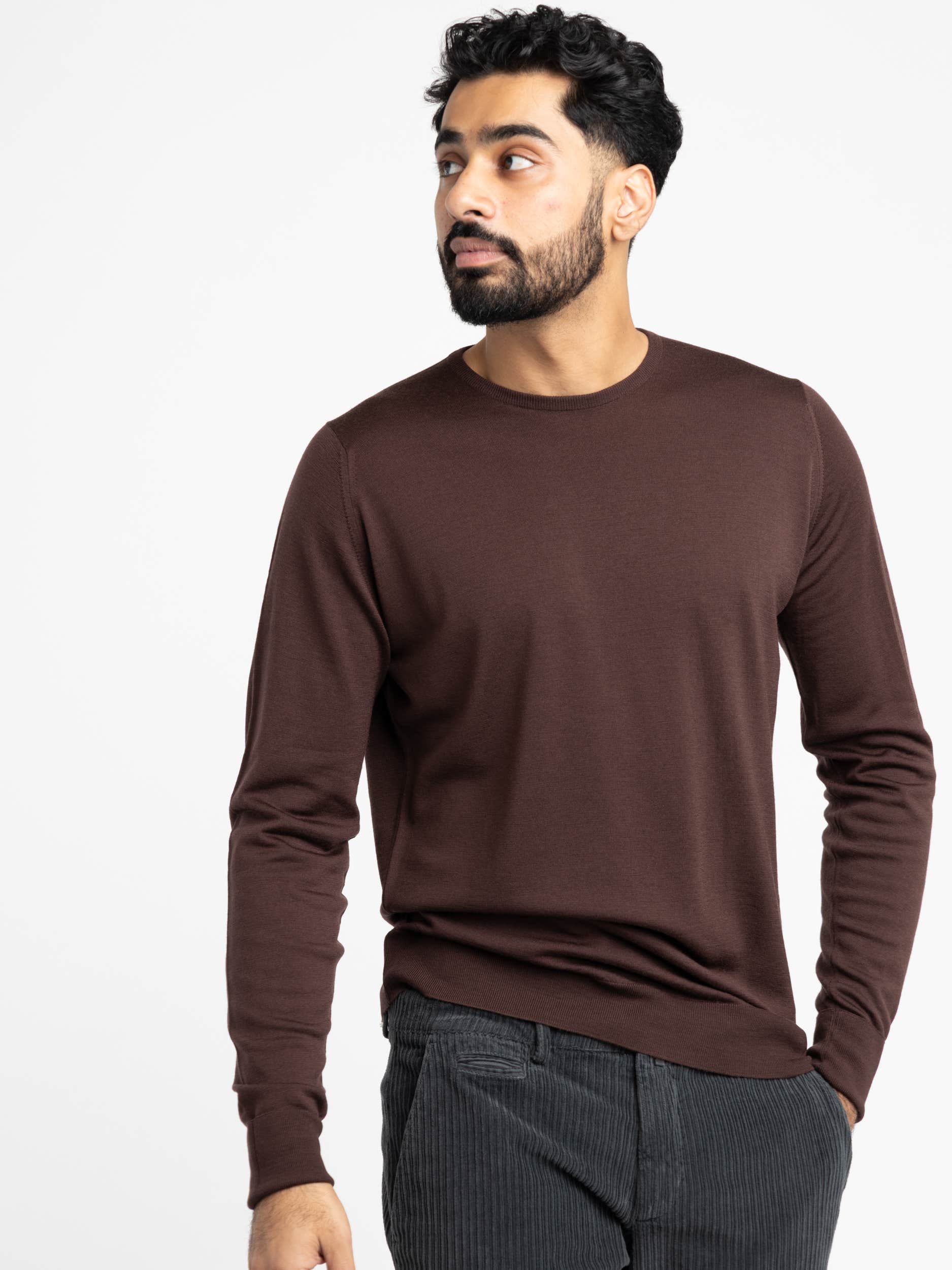 Truffle Brown Marcus Pullover Crewneck