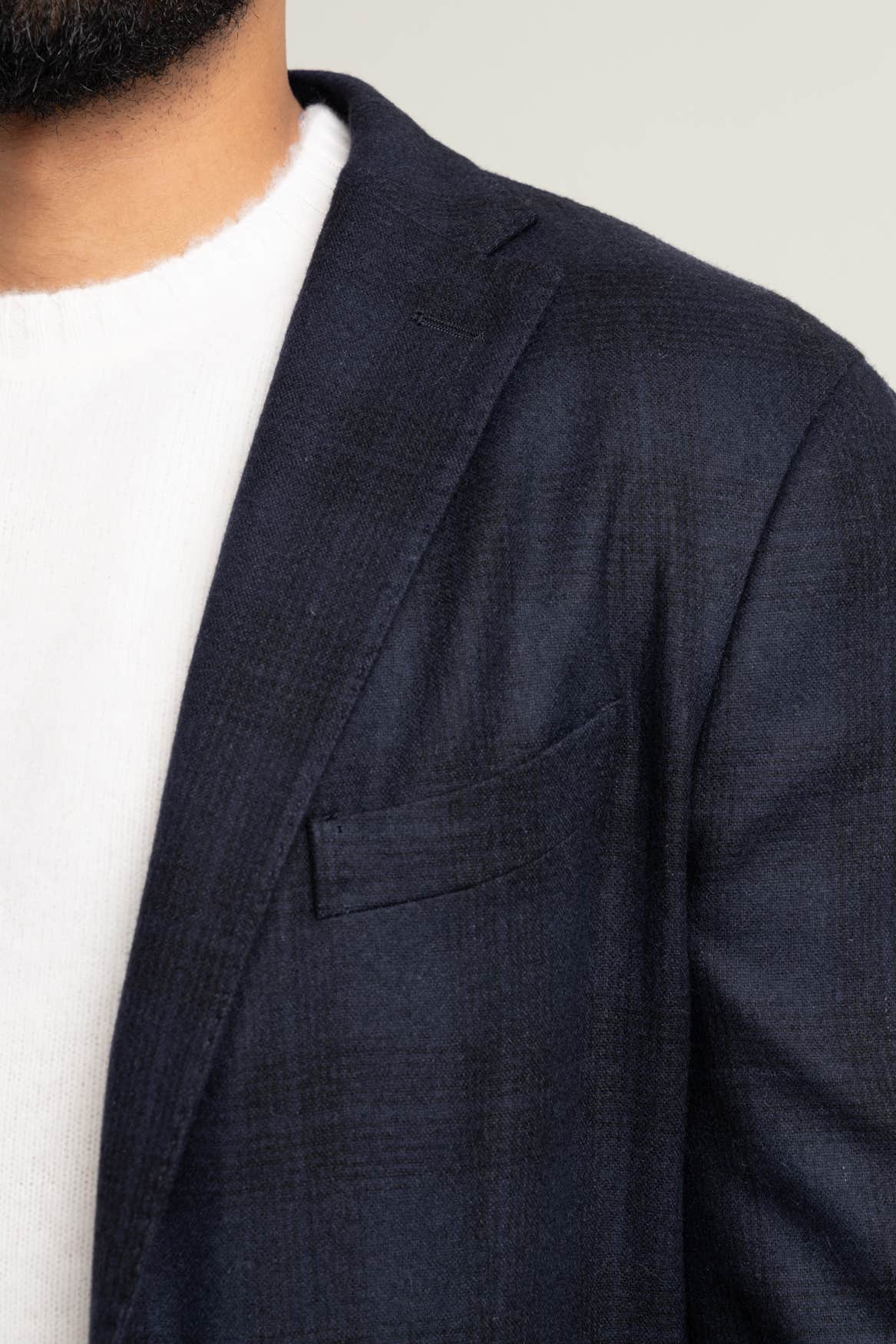 Navy Flannel Sport Jacket