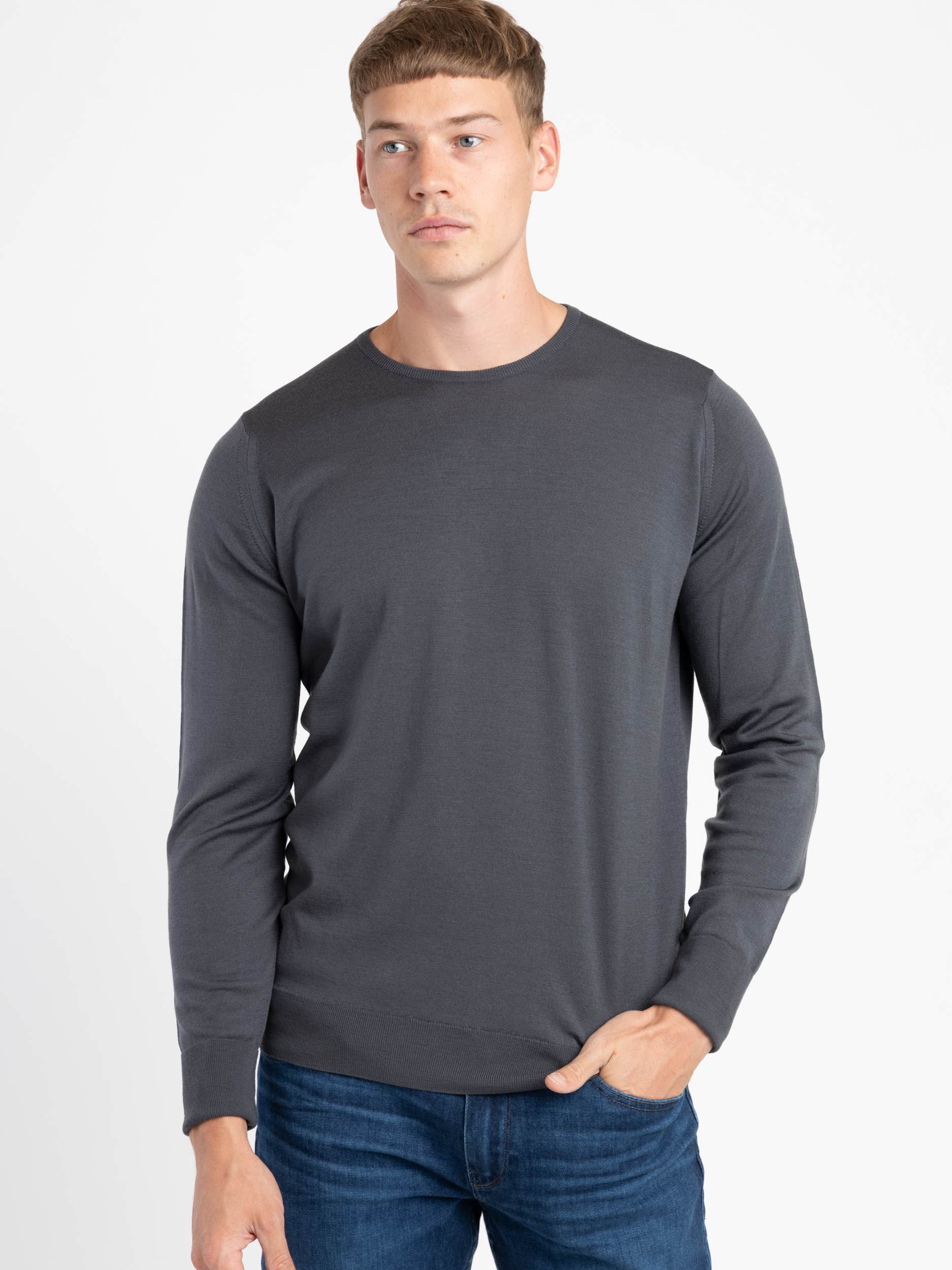 Slate Grey Marcus Pullover Crewneck