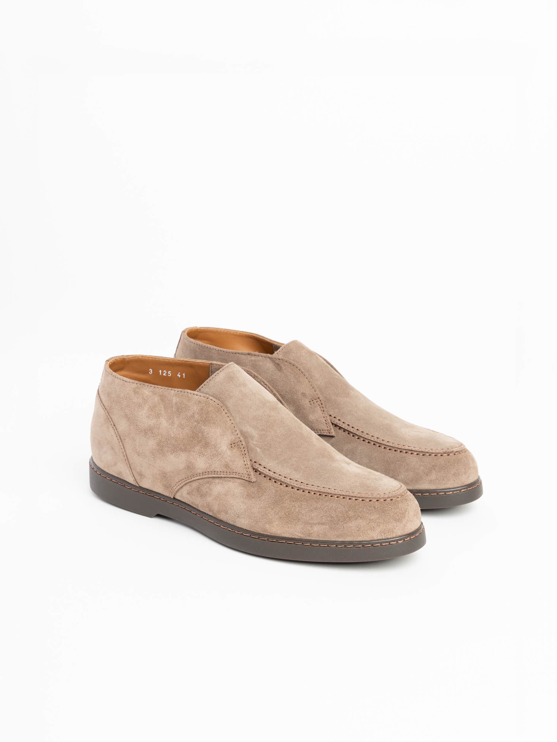 Beige Suede Chukka Ankle Boot