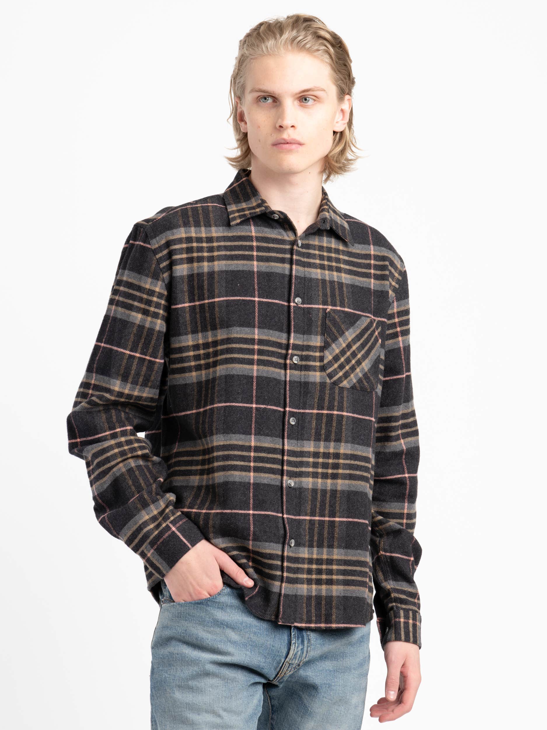 Blue Plaid Arquive Flannel Shirt