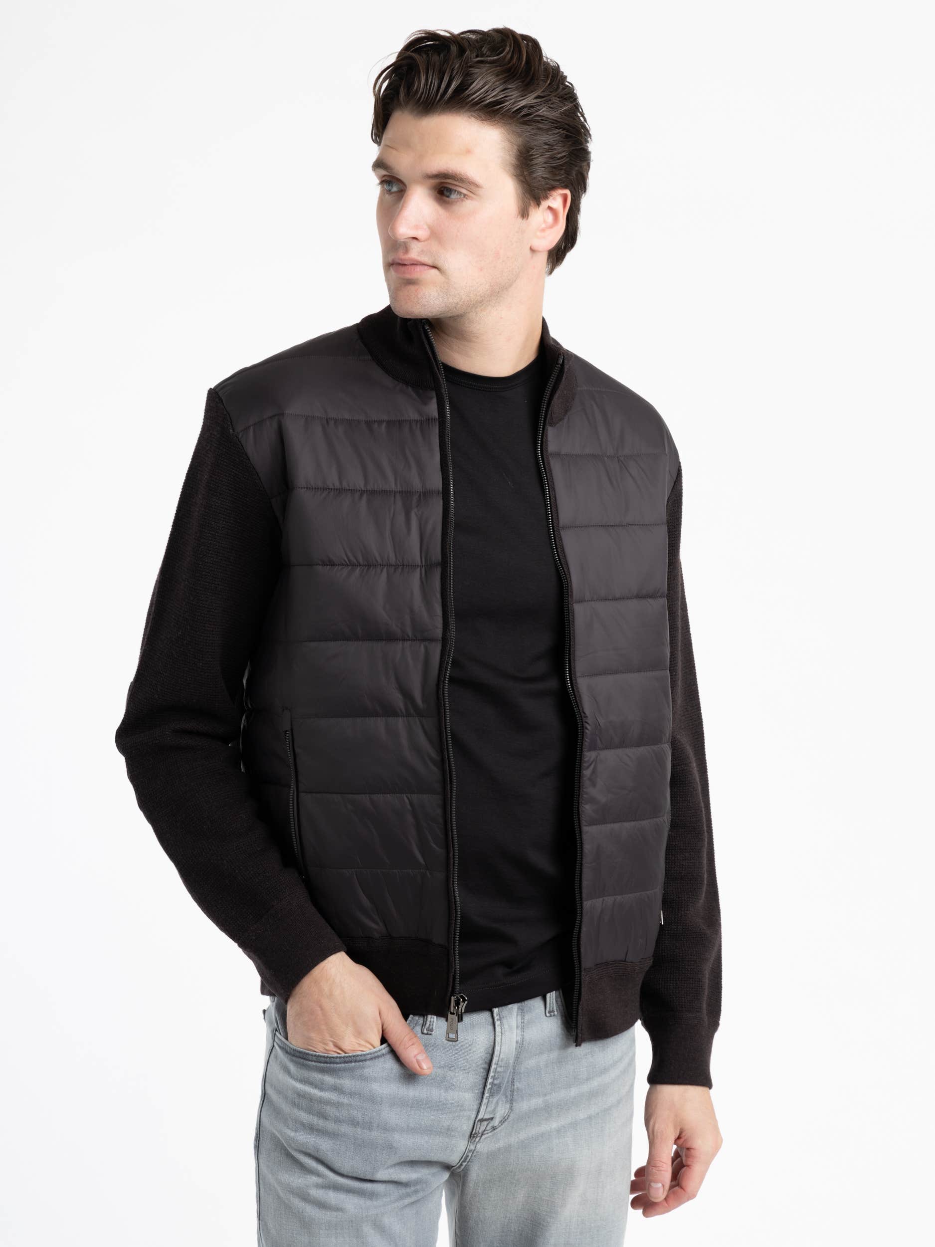 Hybrid Full-Zip Sweater