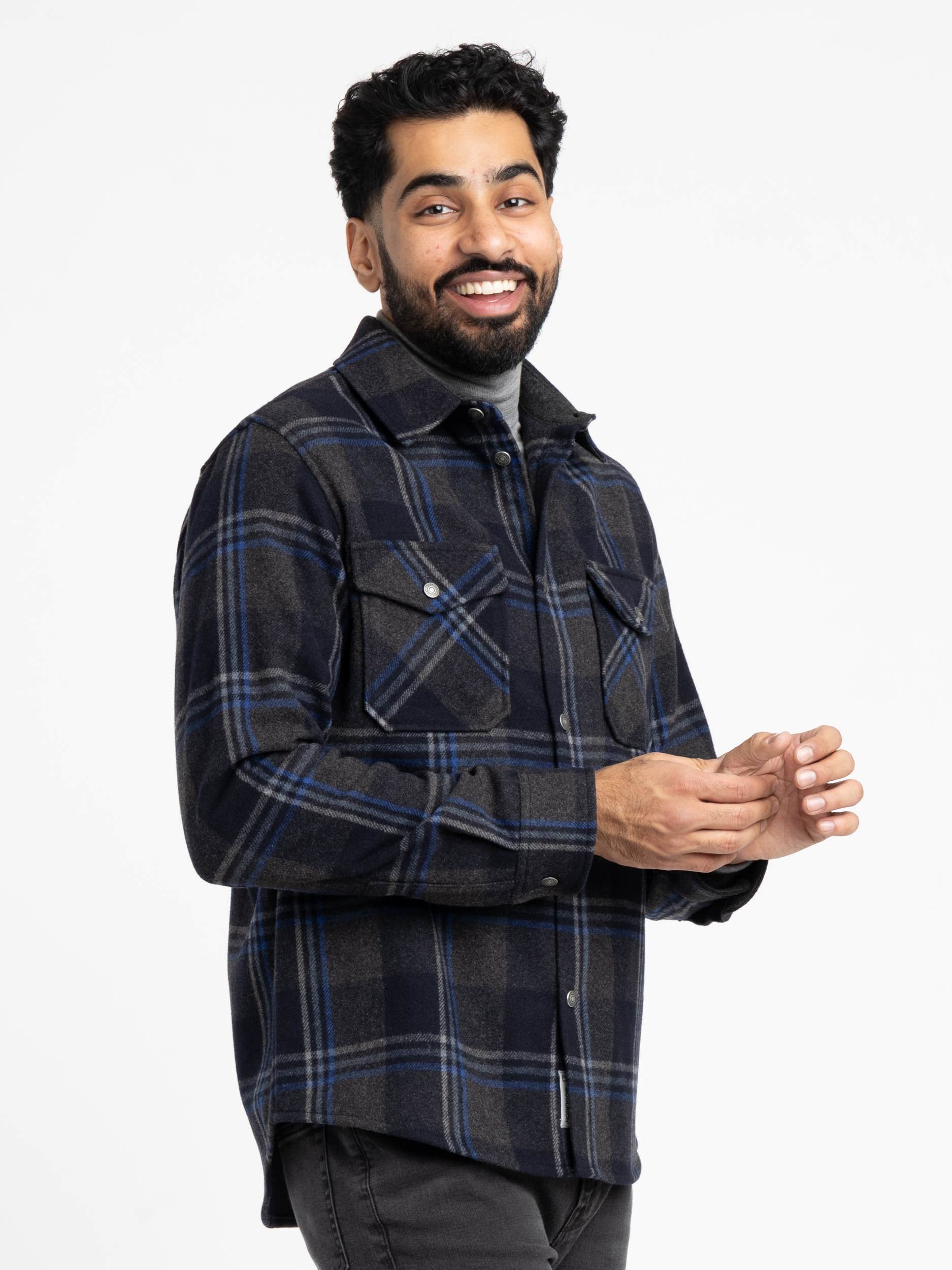 Grey Alaskan Melton Overshirt