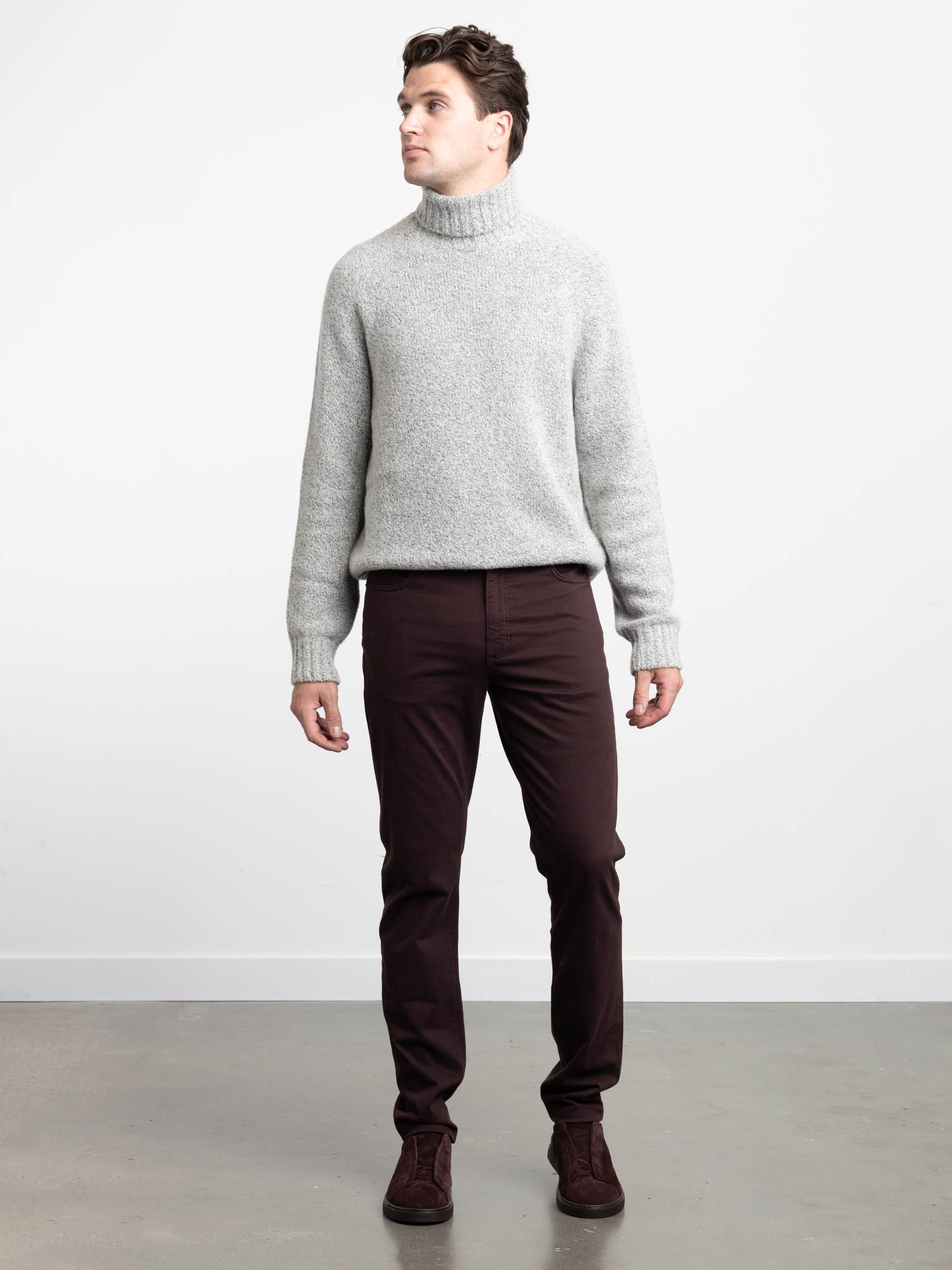 Burgundy City Fit 5-Pocket Jeans