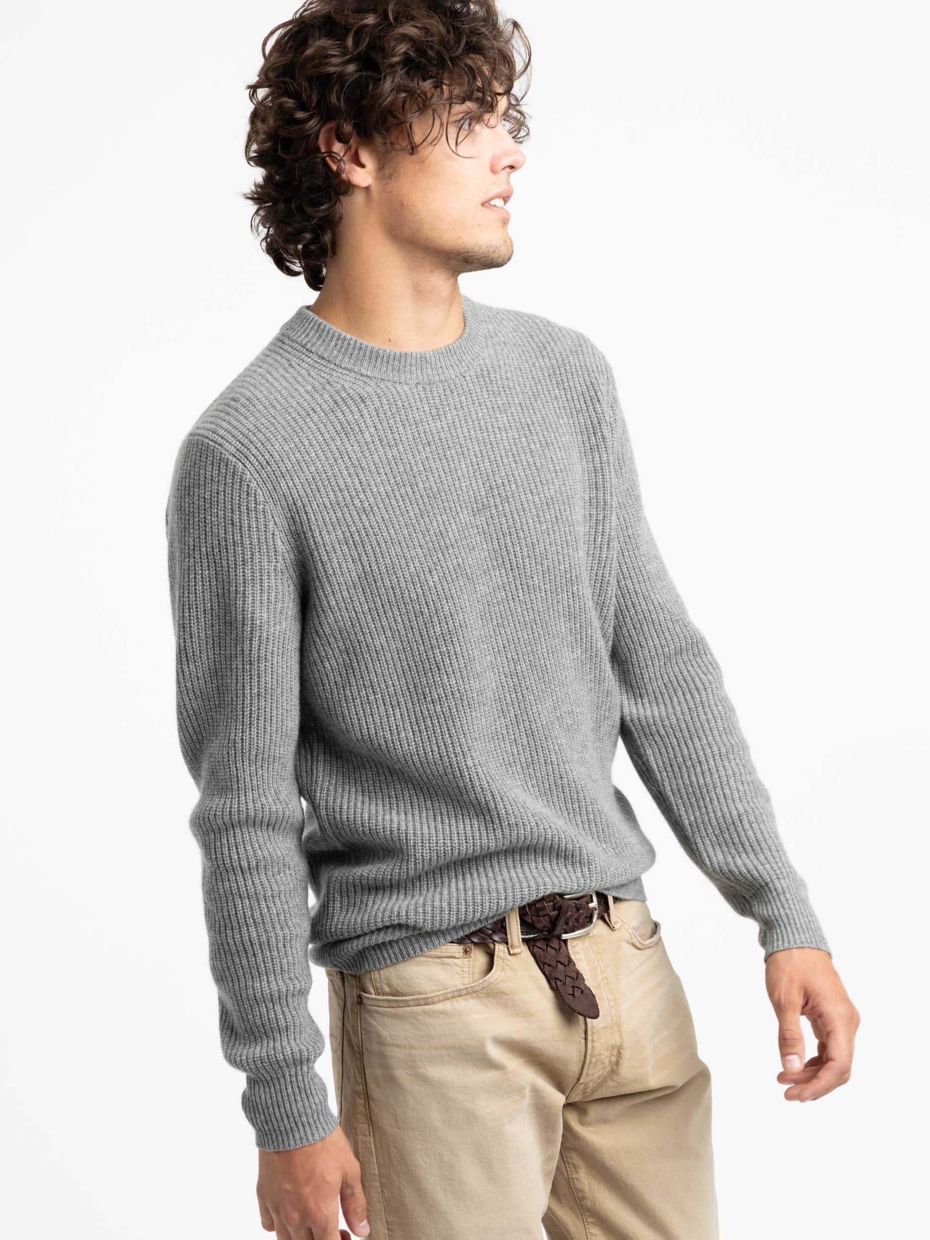 Grey Cashmere Crewneck