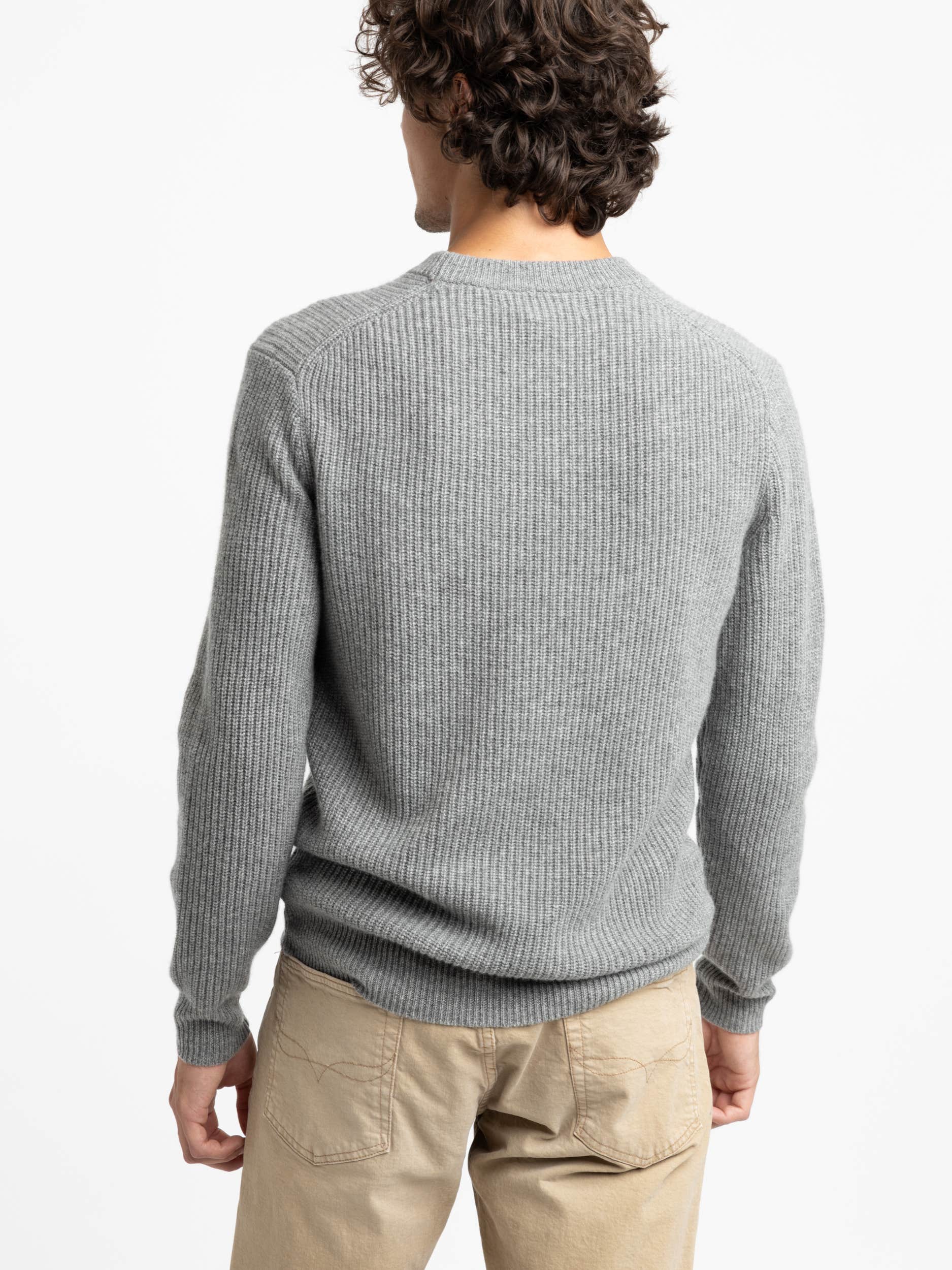 Grey Cashmere Crewneck