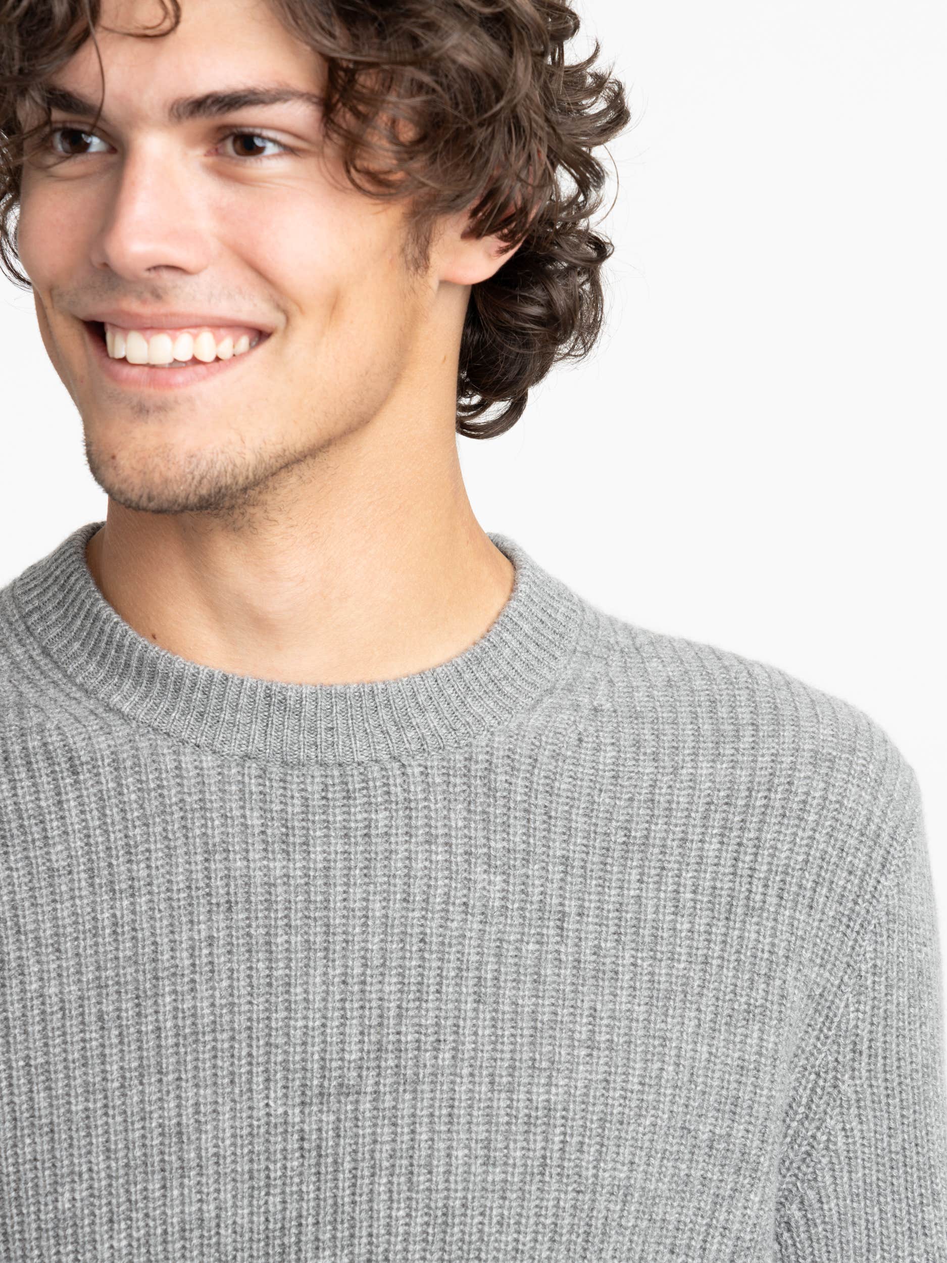 Grey Cashmere Crewneck