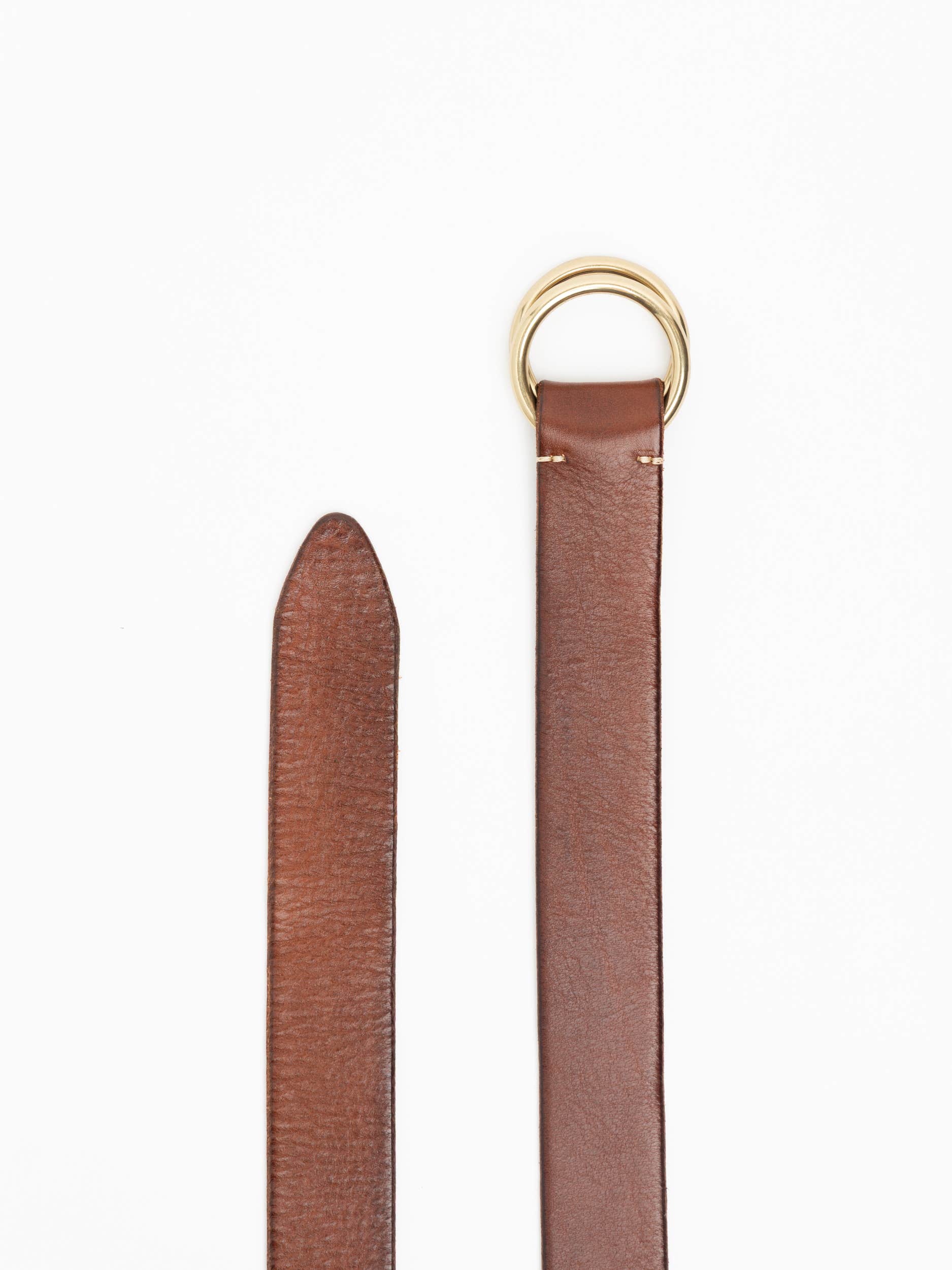 Brown Loop Leather Belt