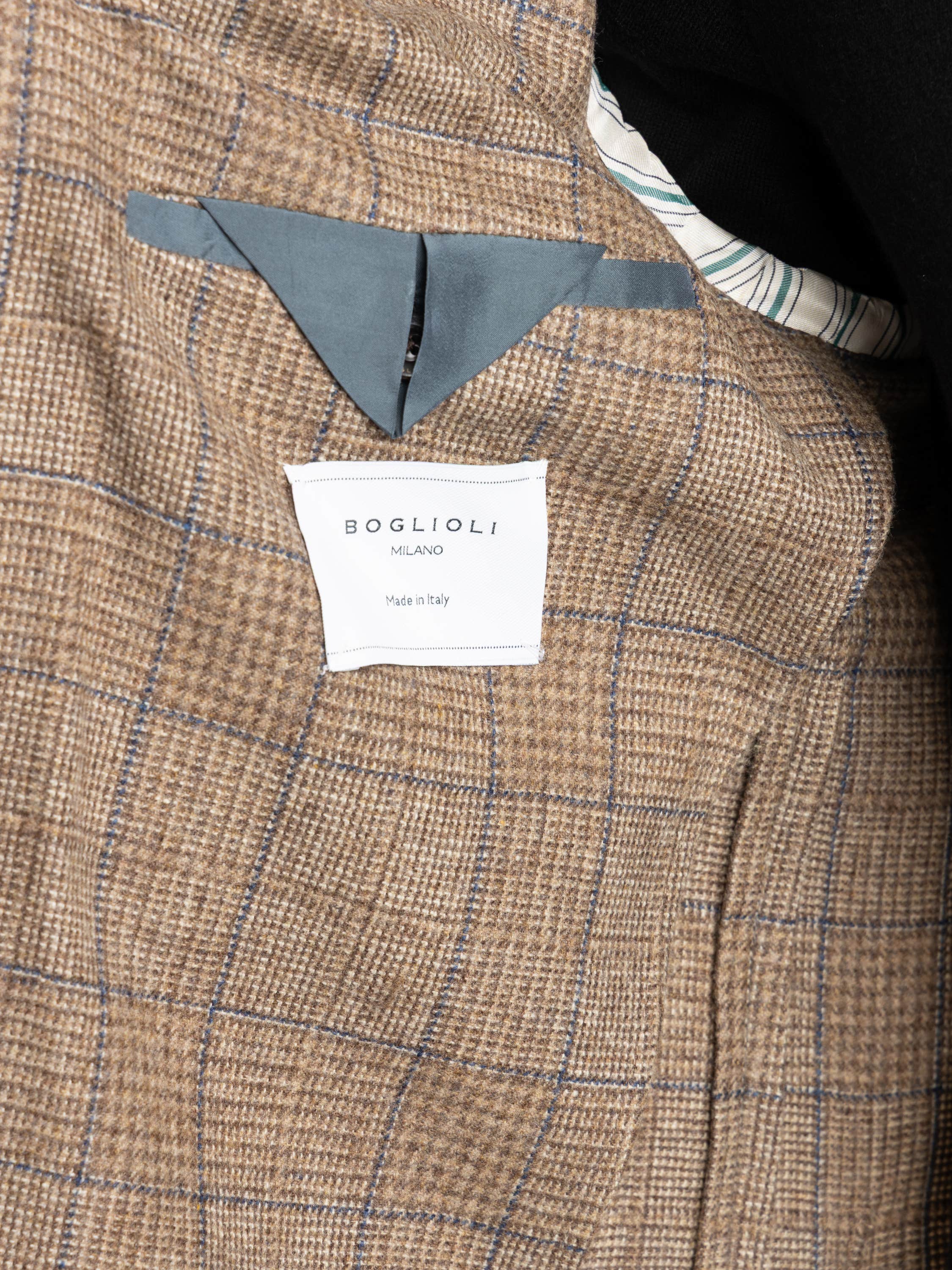 Brown Check Wool K Jacket