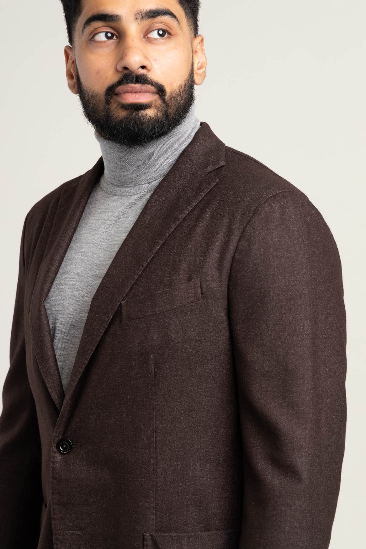 Dark Brown Wool K-Jacket