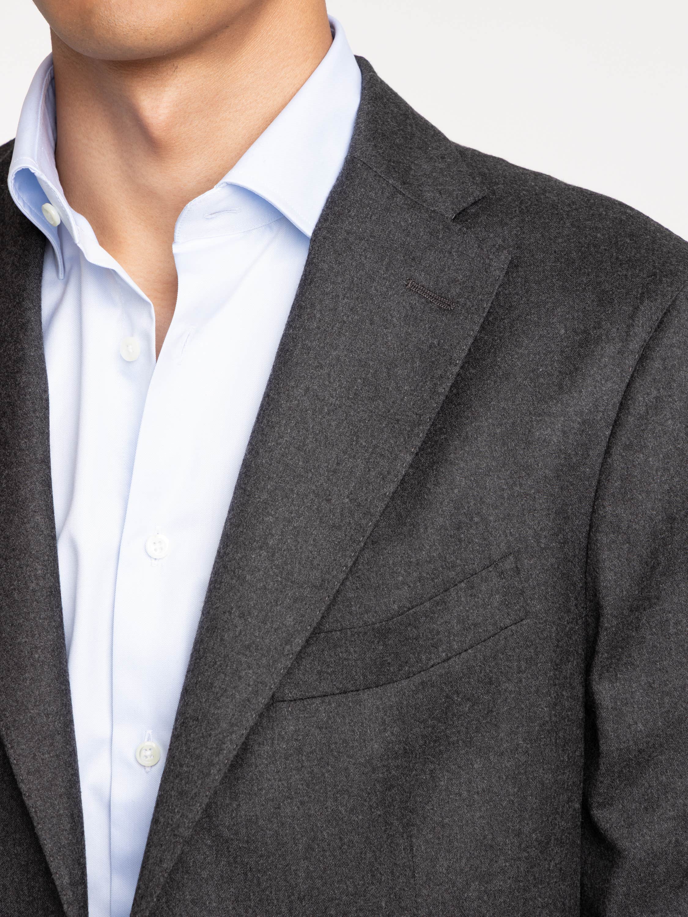 Grey Flannel Wool K Jacket