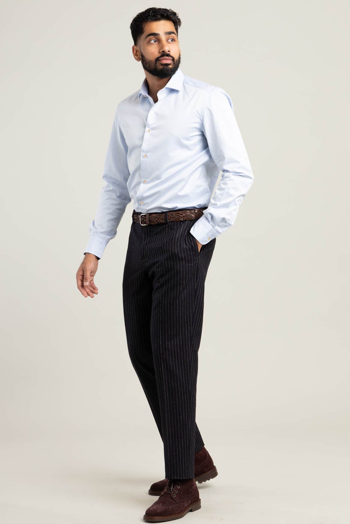 Light Blue Cotton Dress Shirt