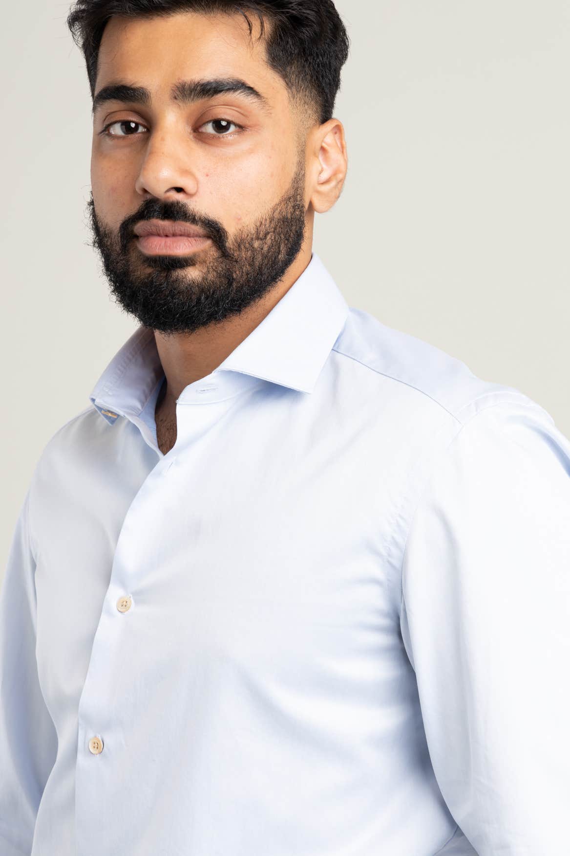 Light Blue Cotton Dress Shirt