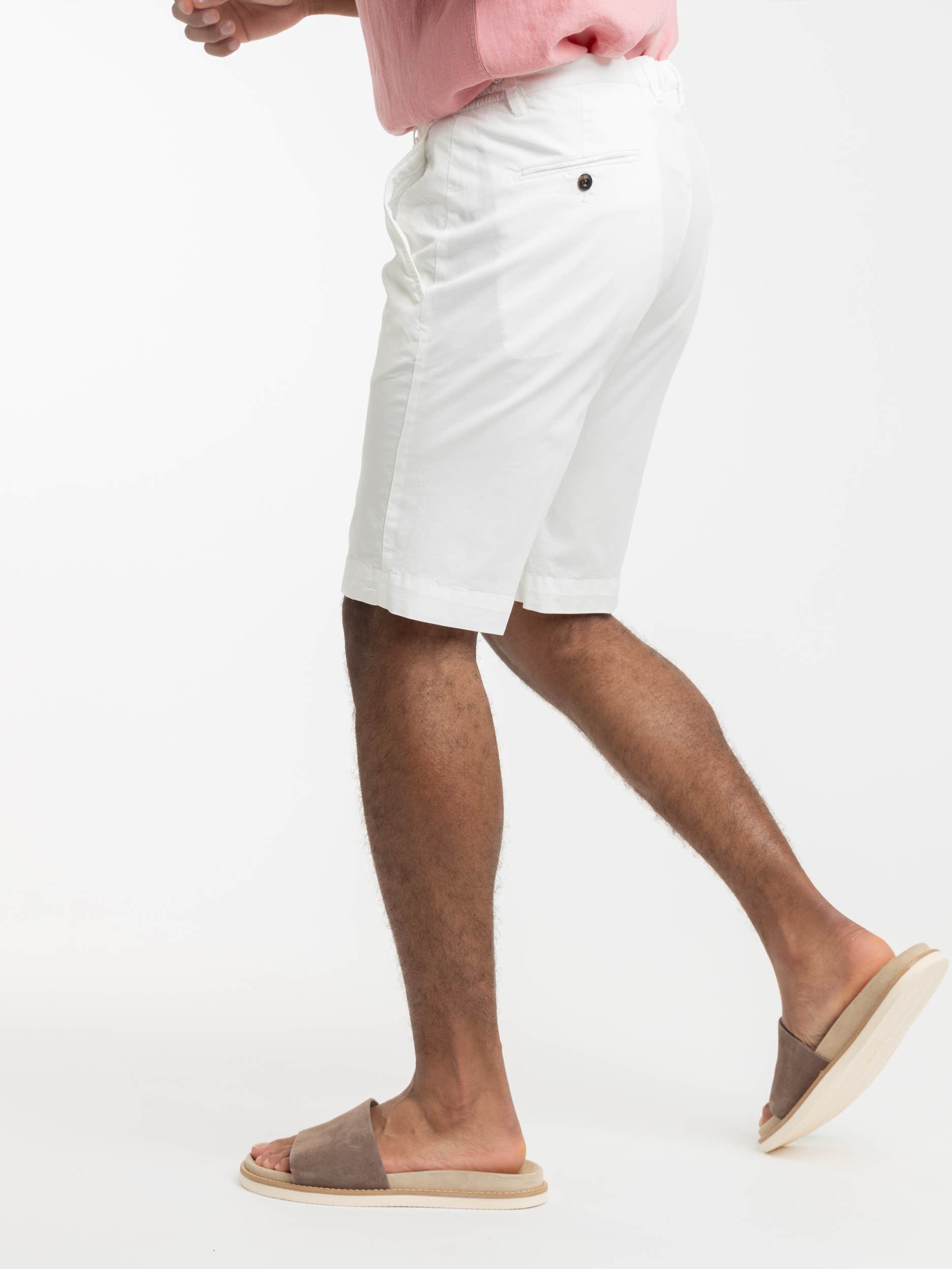White Drawstring Shorts