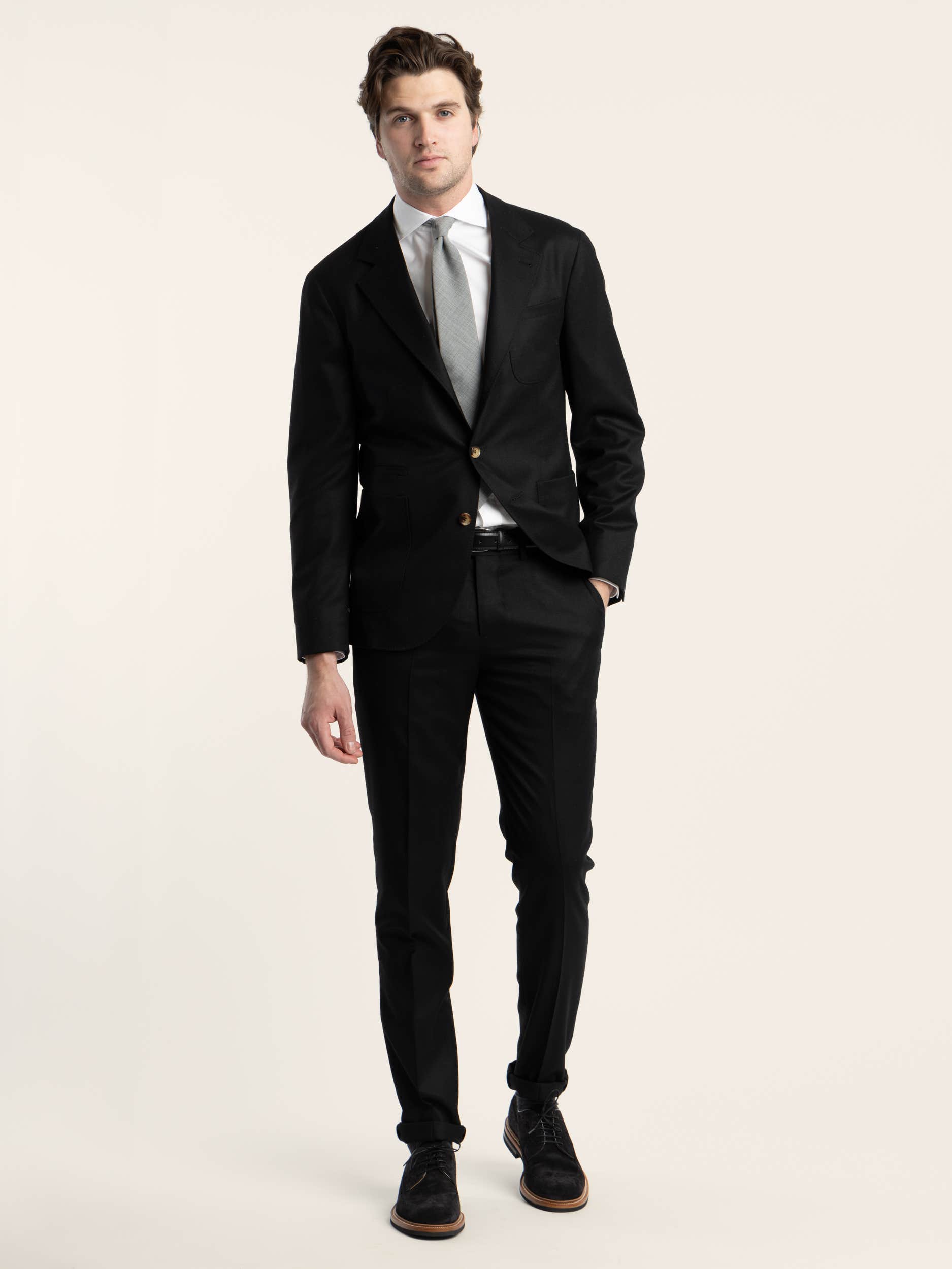 Black Wool Suit Jacket