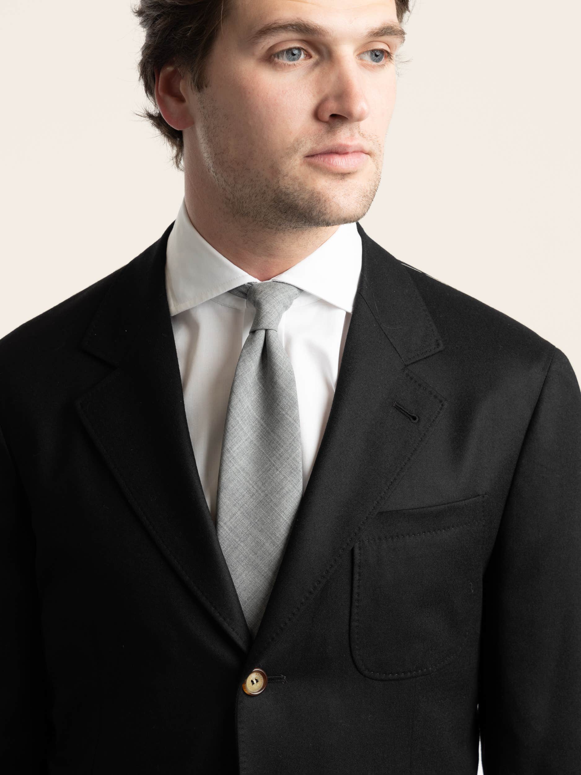Black Wool Suit Jacket