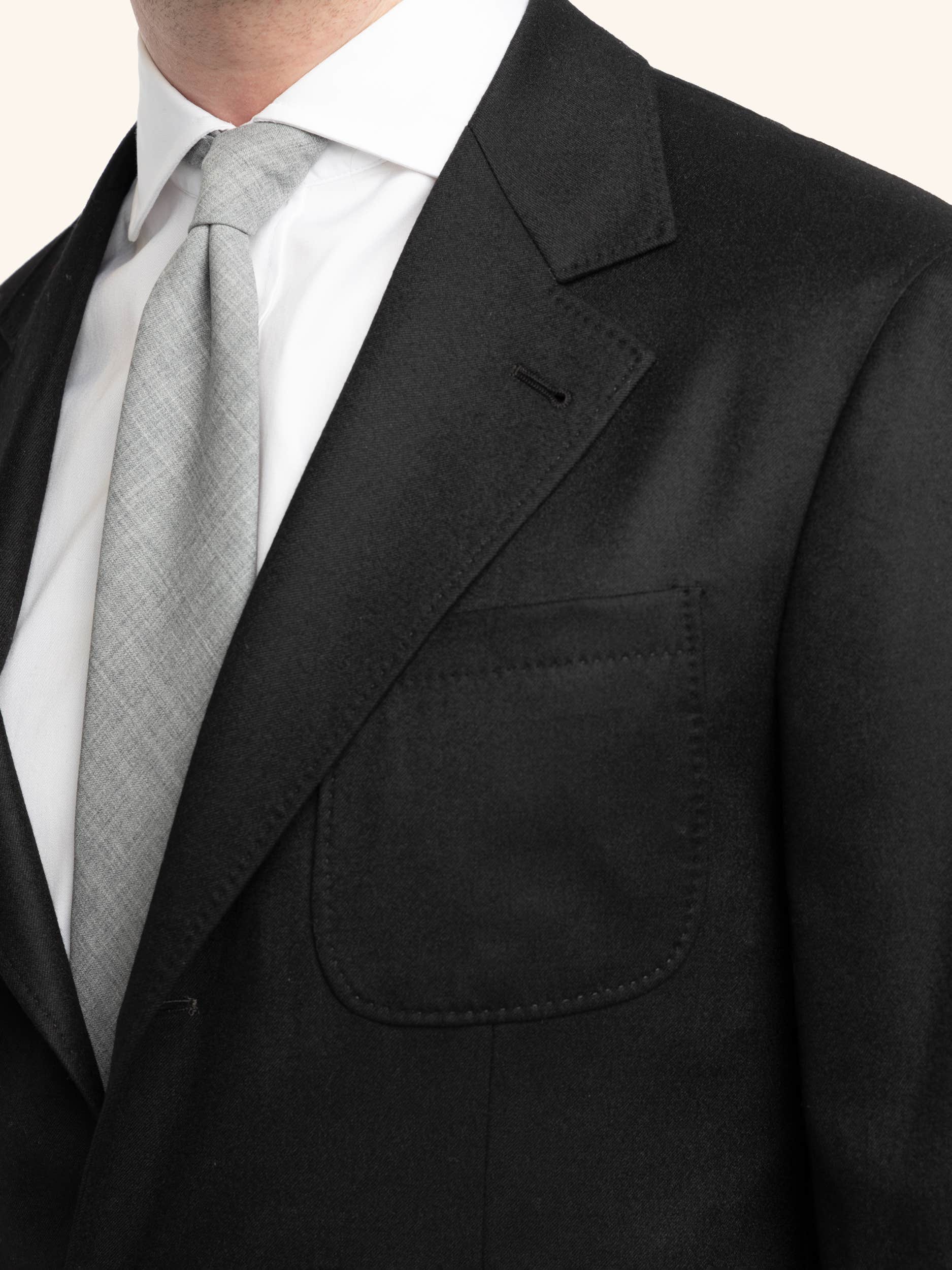 Black Wool Suit Jacket