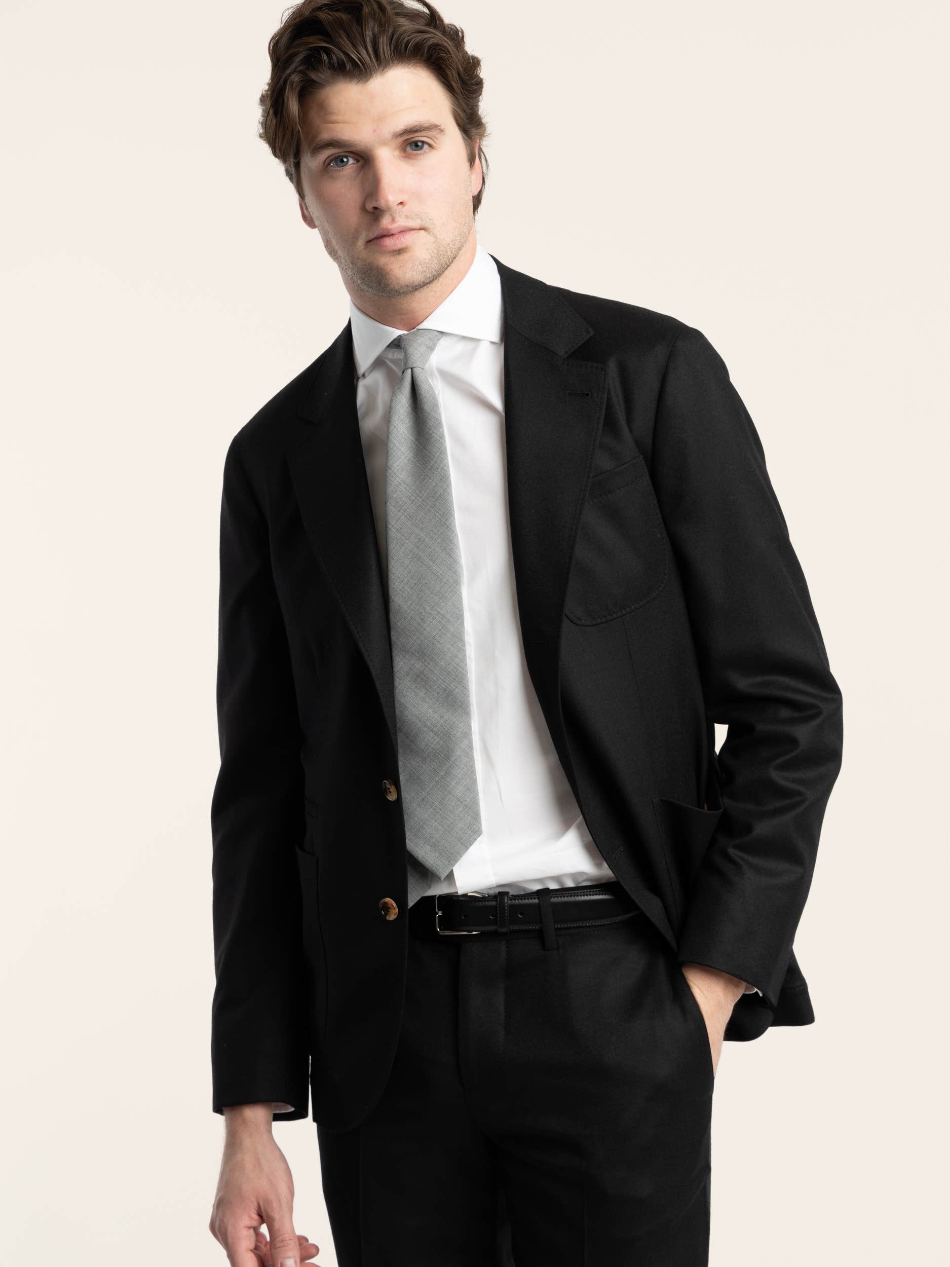 Black Wool Suit Jacket