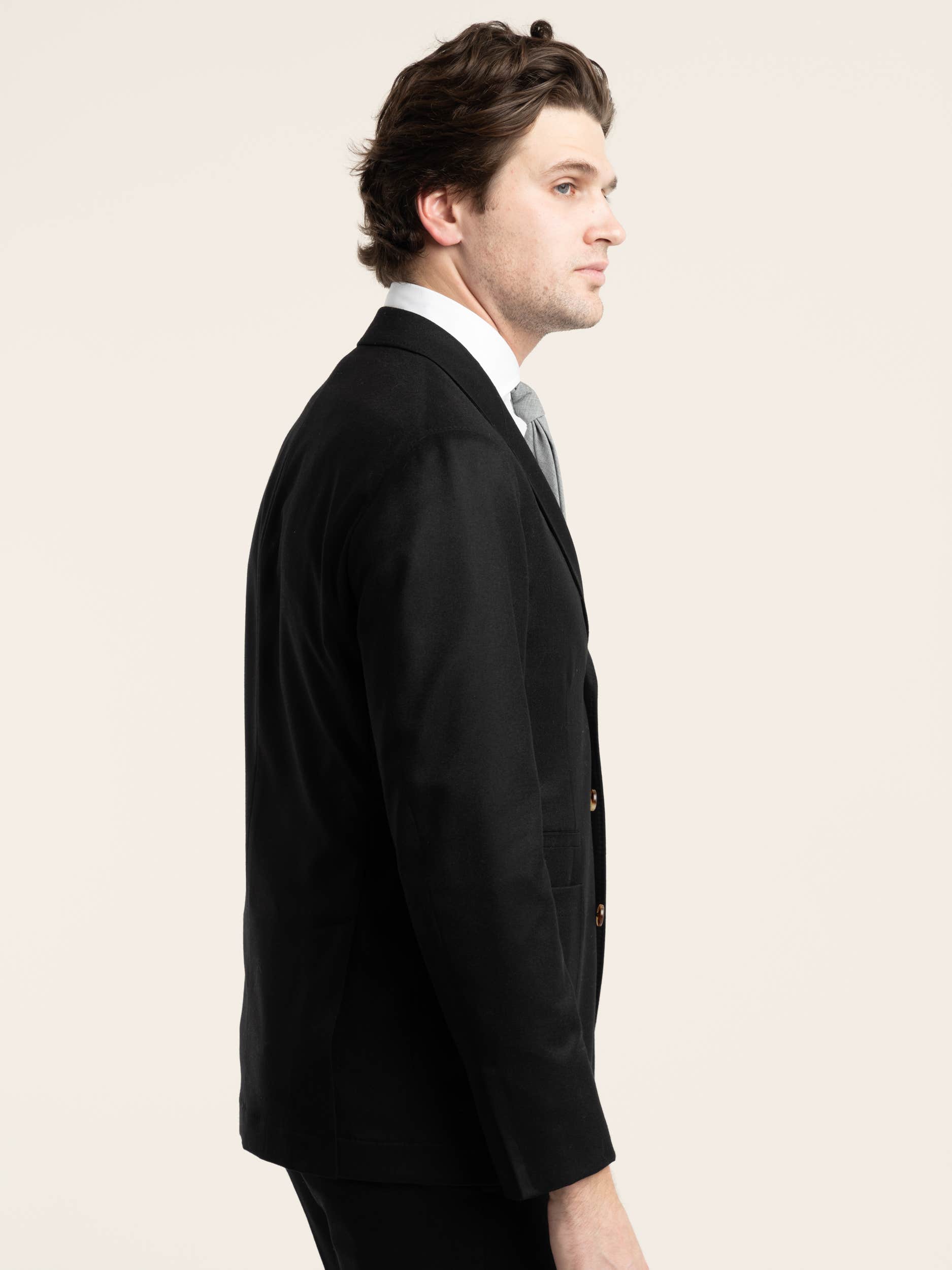 Black Wool Suit Jacket