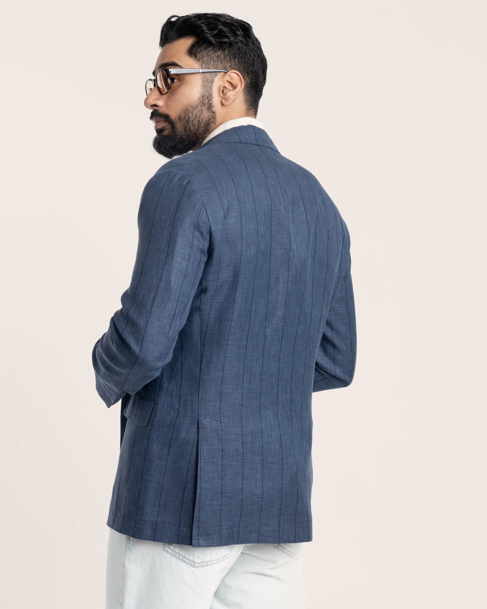 Blue Pin Stripe Sport Jacket