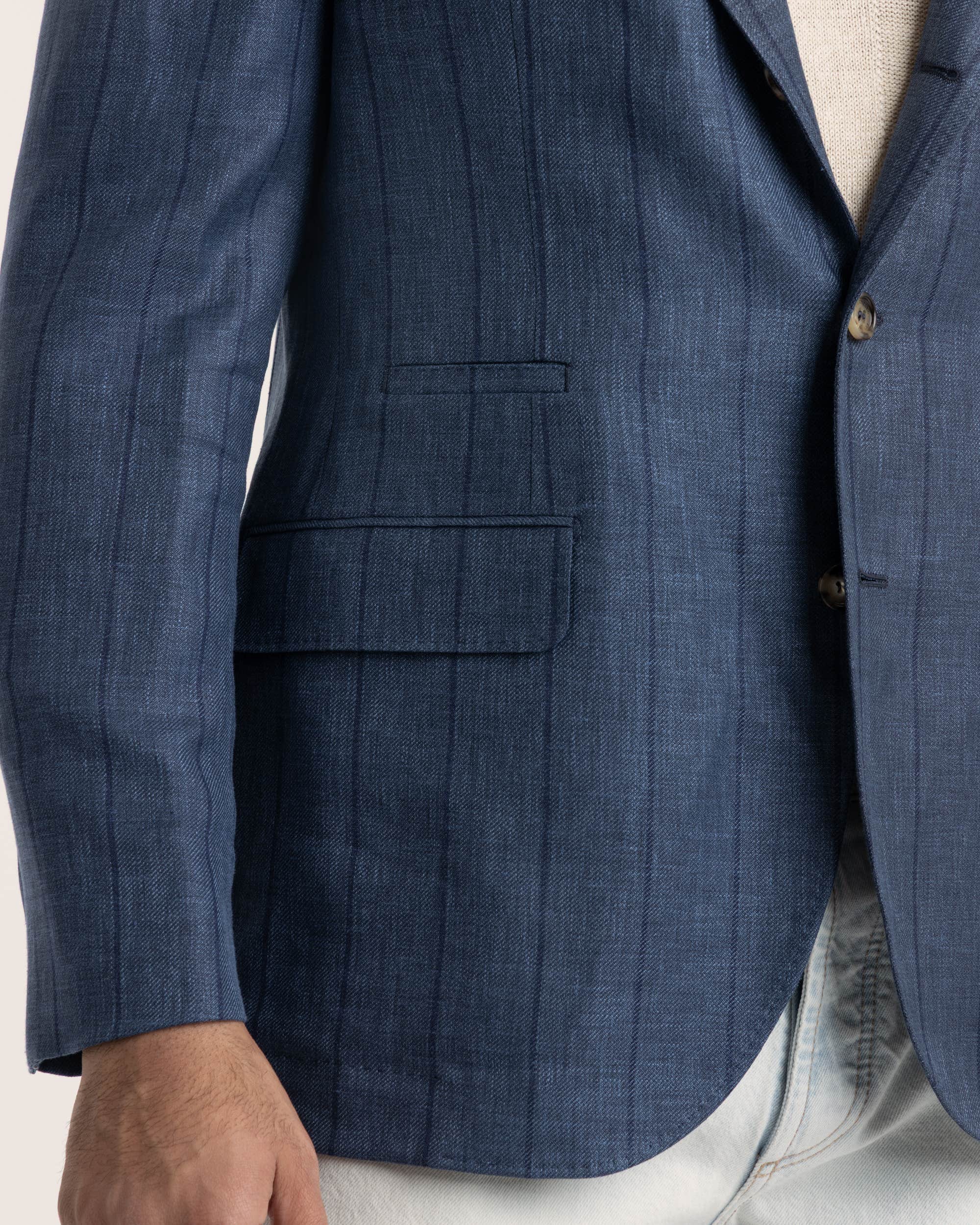 Blue Pin Stripe Sport Jacket