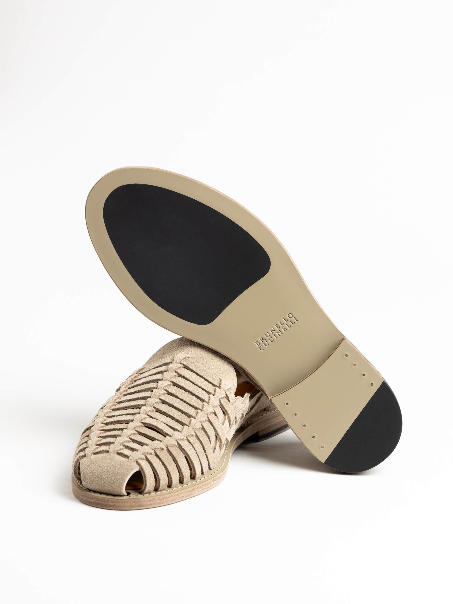 Woven Suede Sandal