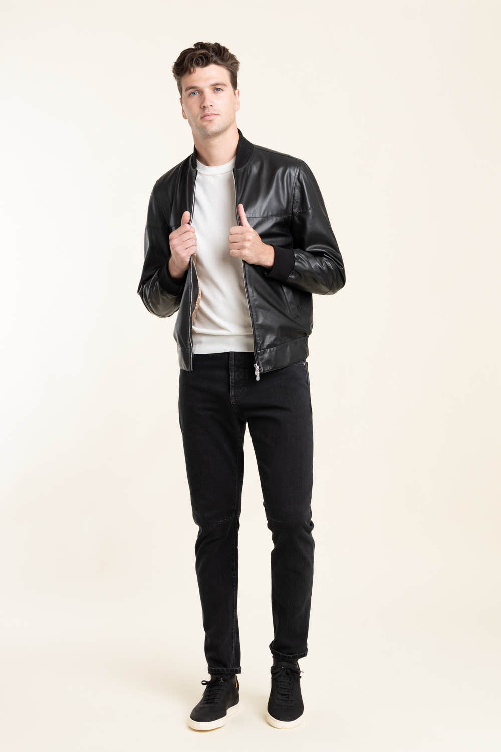 Calfskin Bomber Jacket