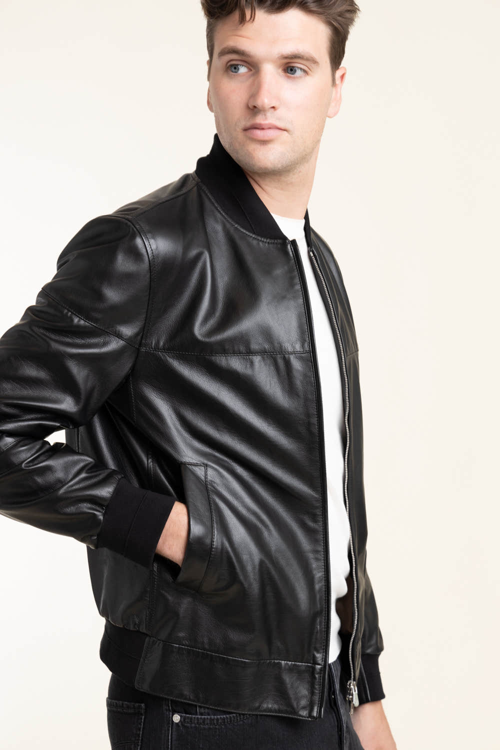 Calfskin Bomber Jacket