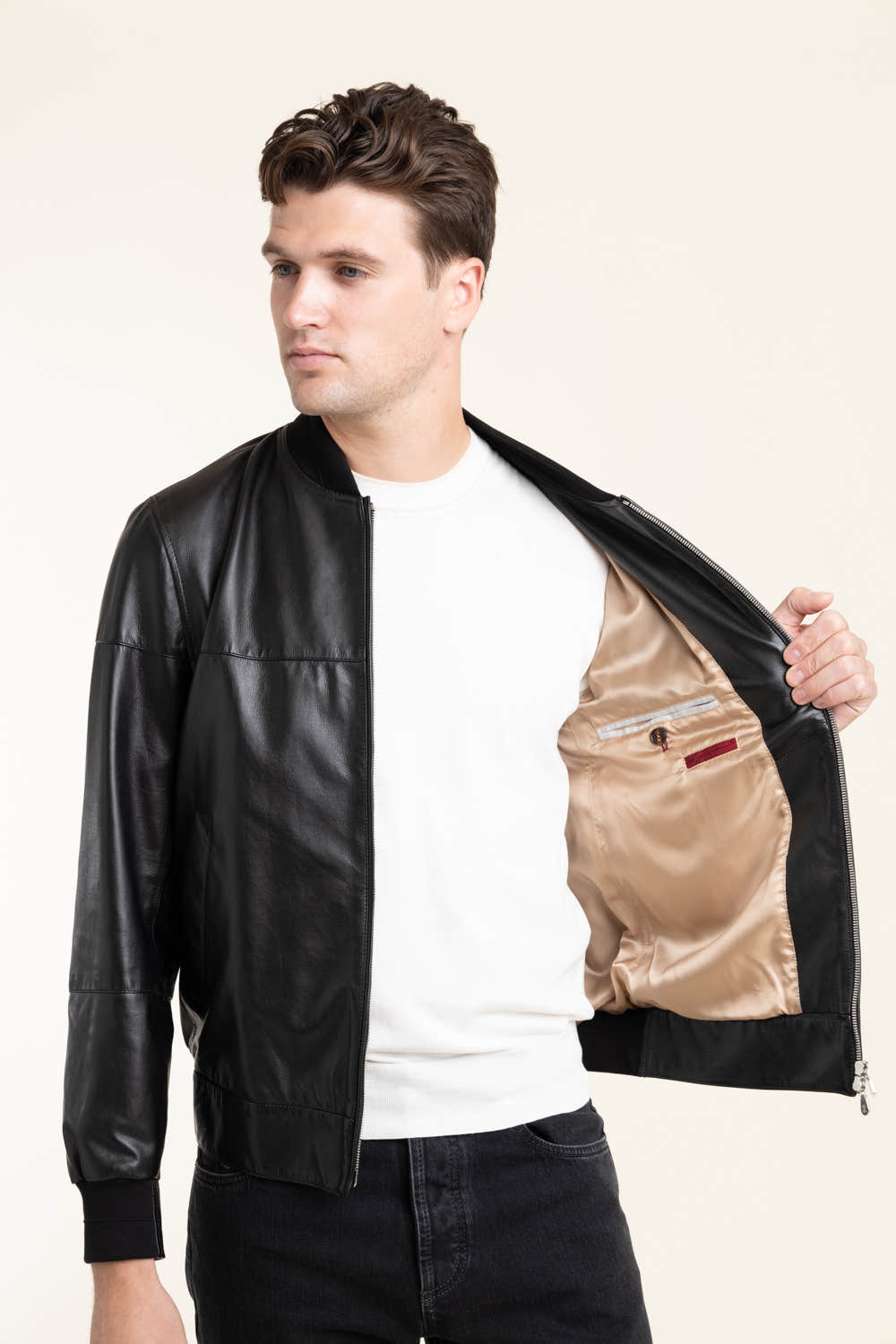 Calfskin Bomber Jacket