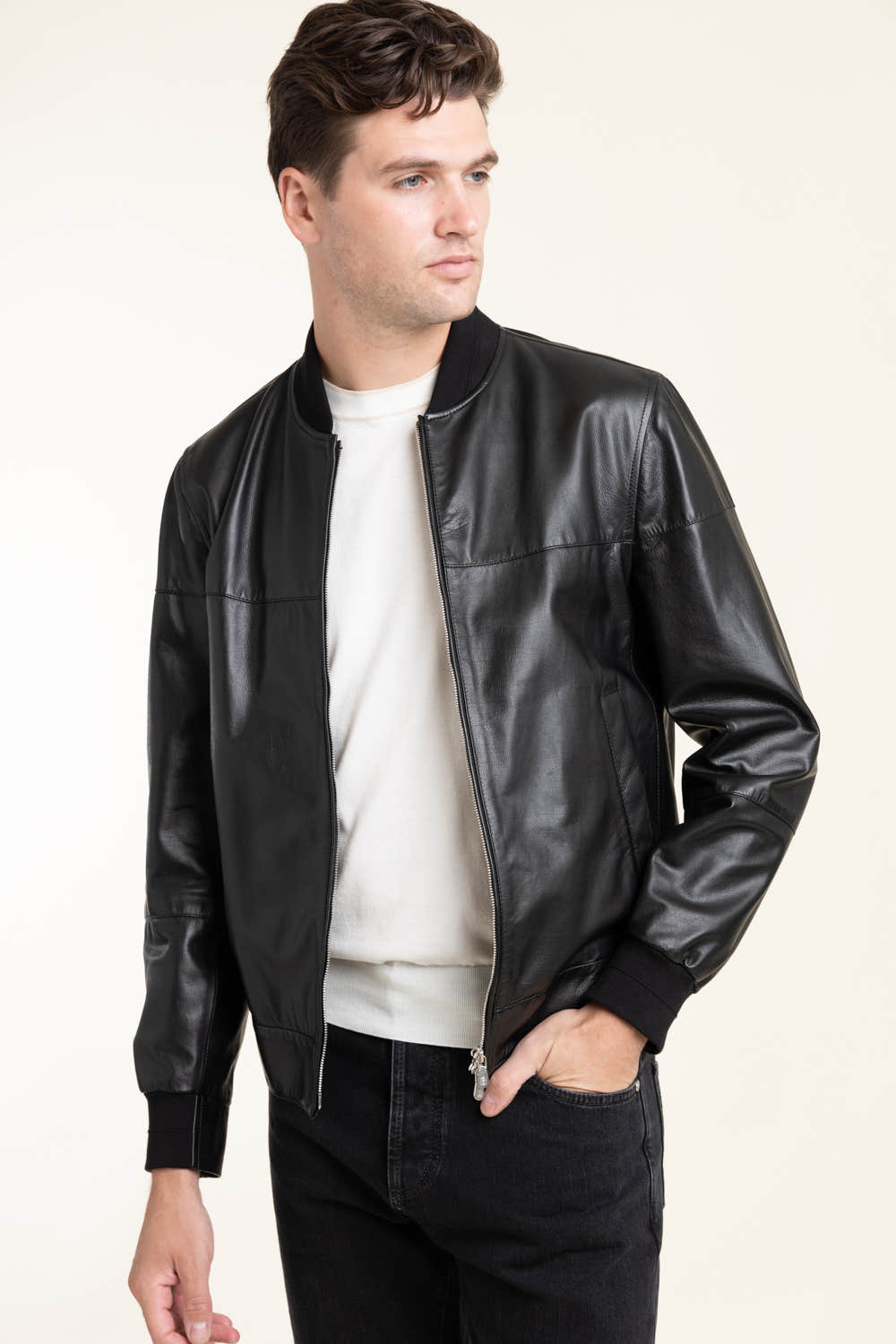 Calfskin Bomber Jacket