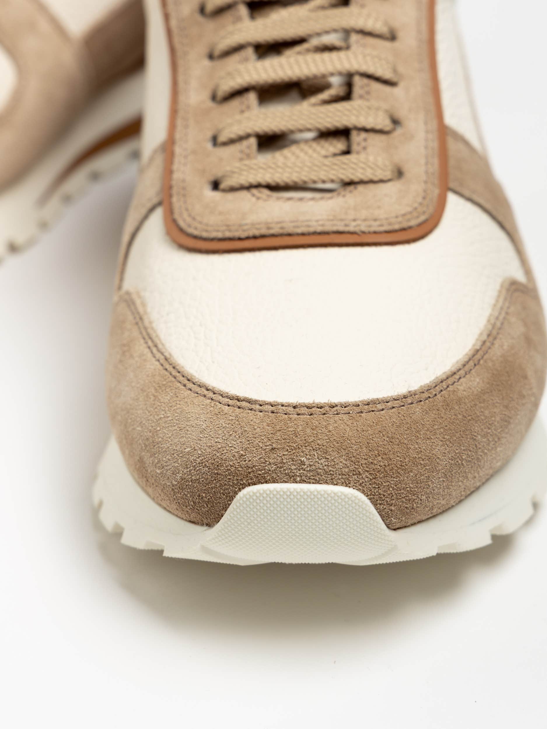 Hazelnut Grained Calfskin/Suede Runners