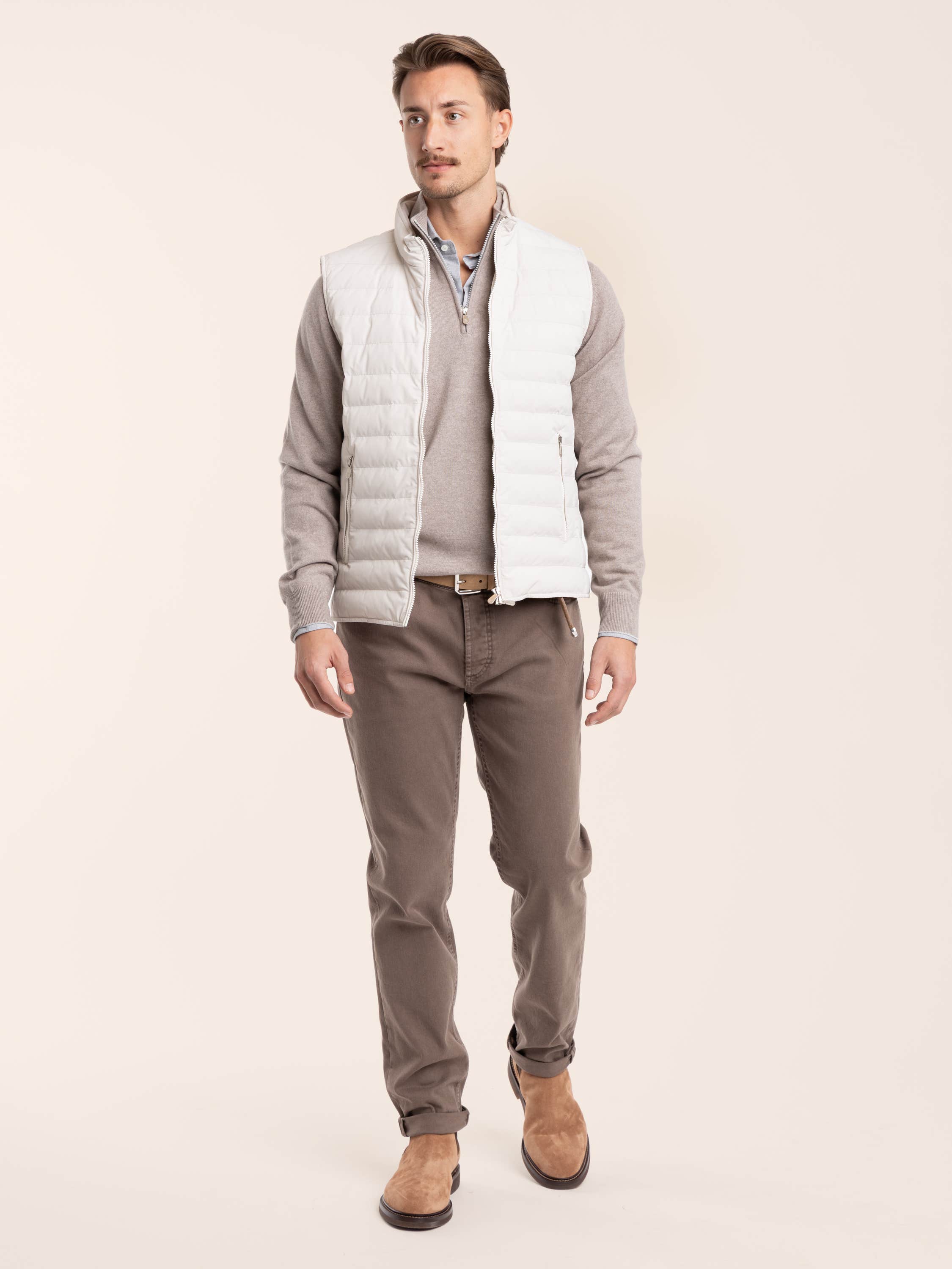 Ivory Lightweight Down Vest