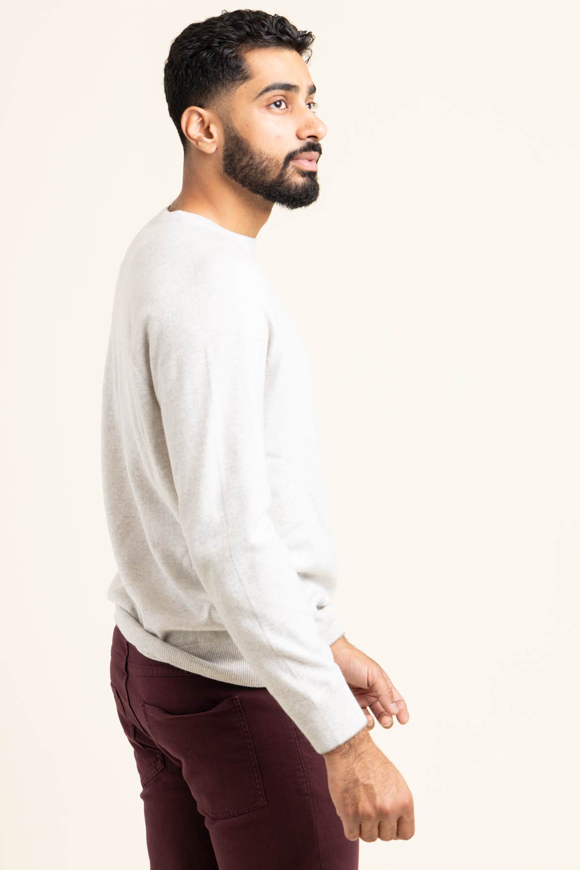 Light Grey Cashmere Crewneck