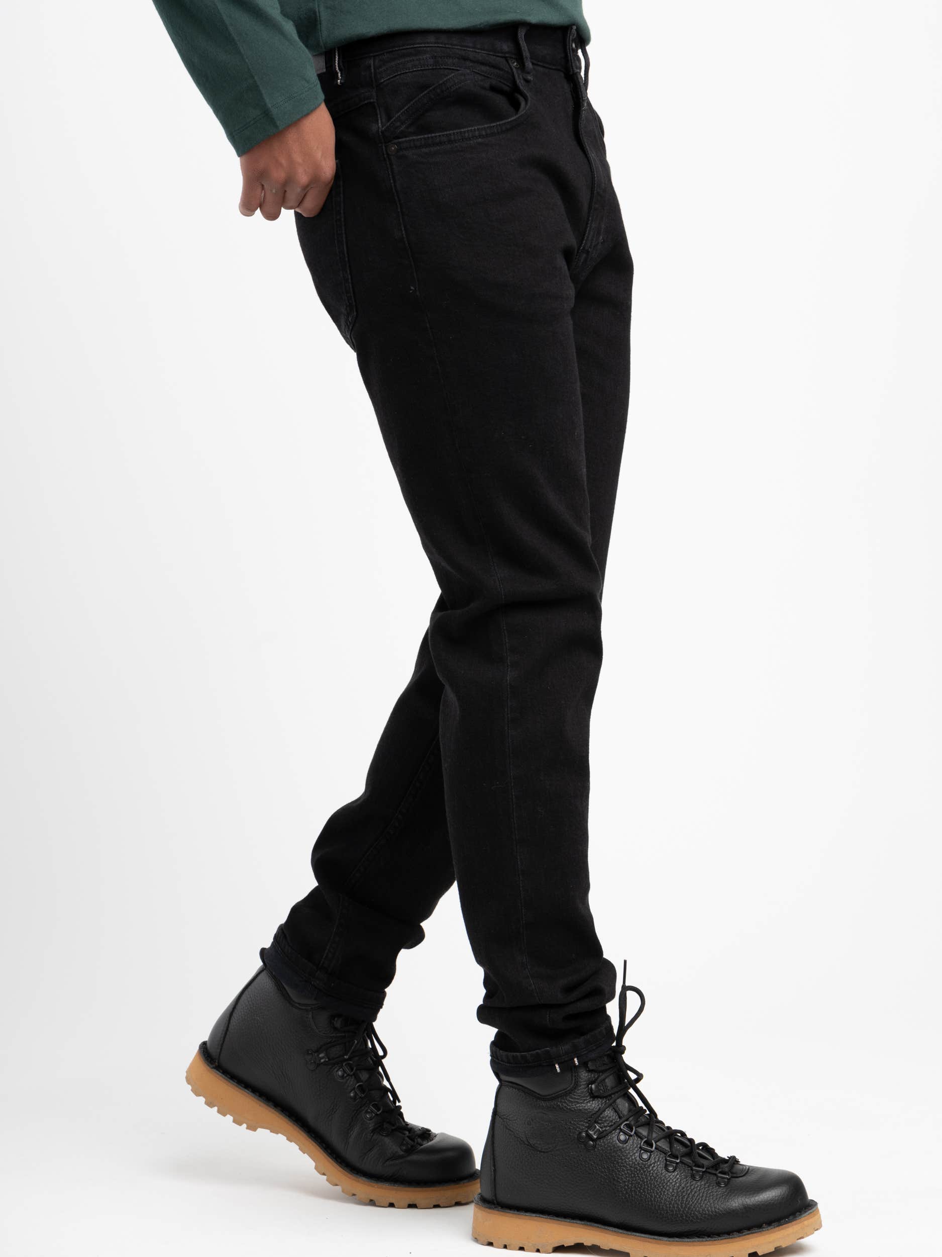Black Cooper Tapered Jeans
