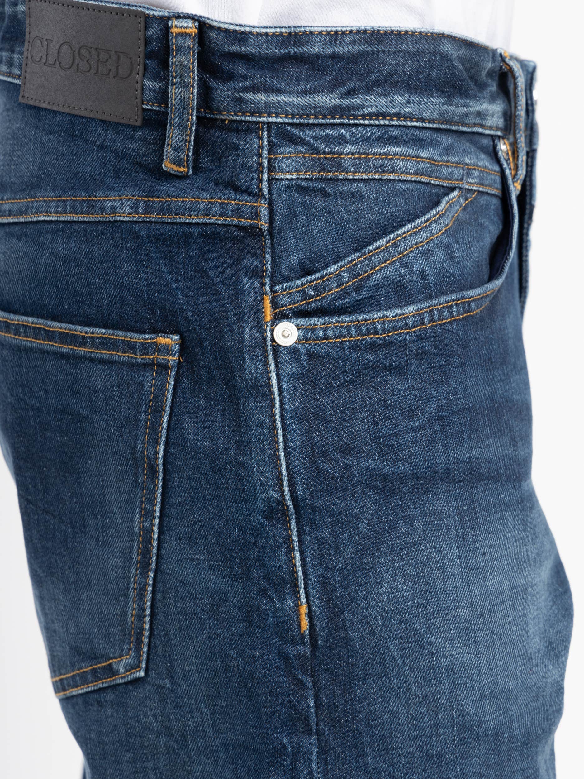 Navy Cooper Tapered Jeans