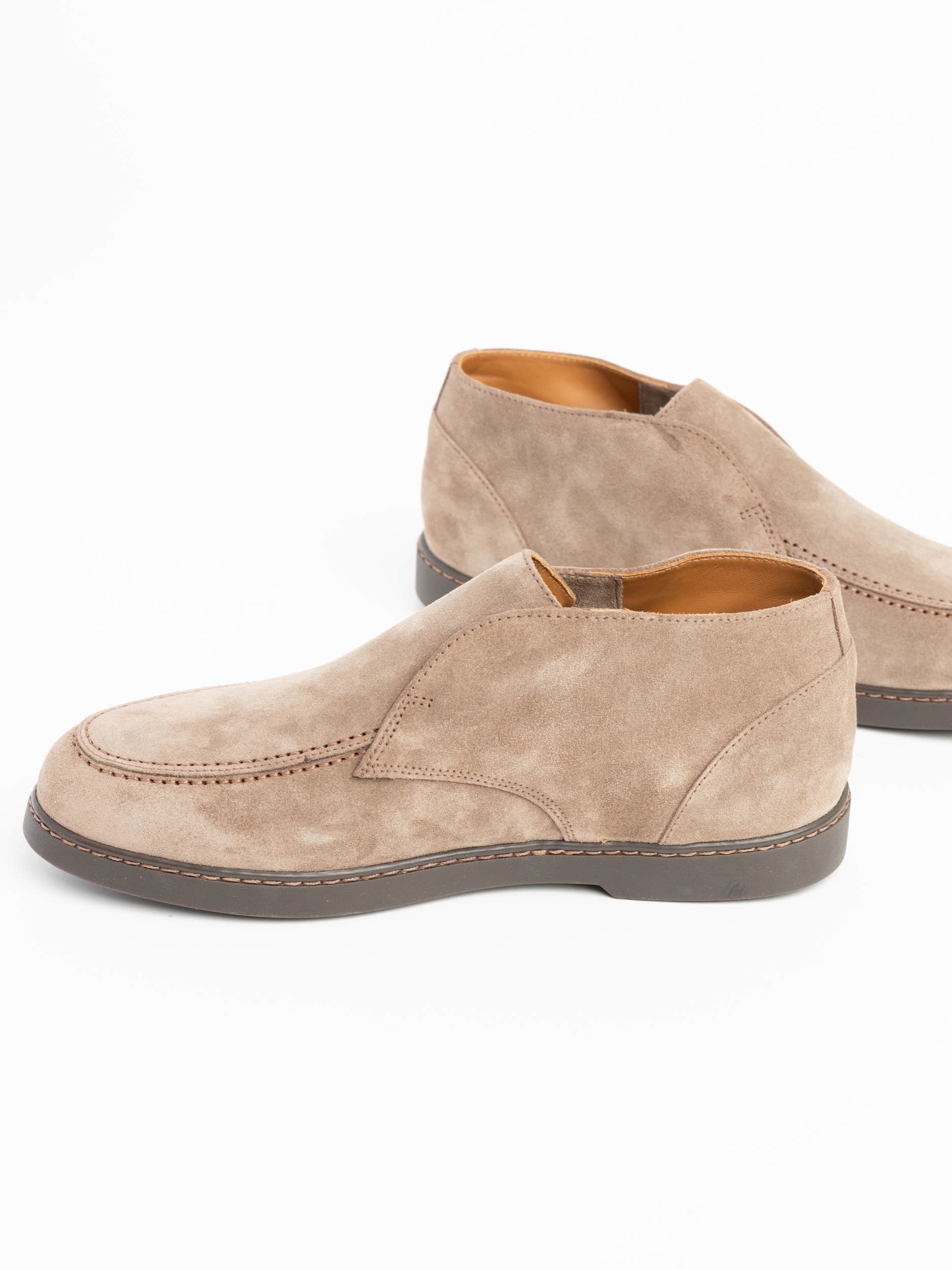 Beige Suede Chukka Ankle Boot