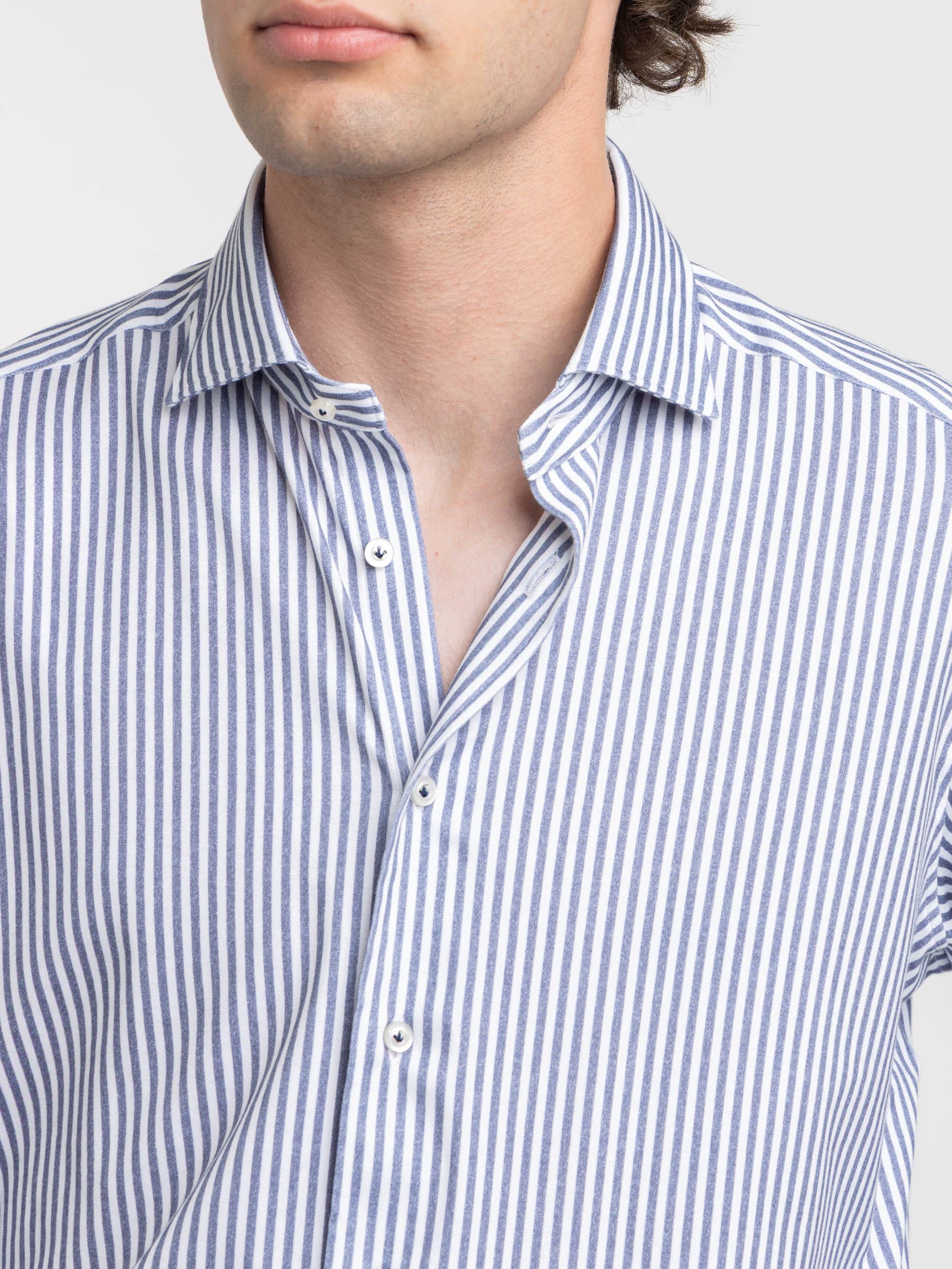 Blue Striped Dress Shirt