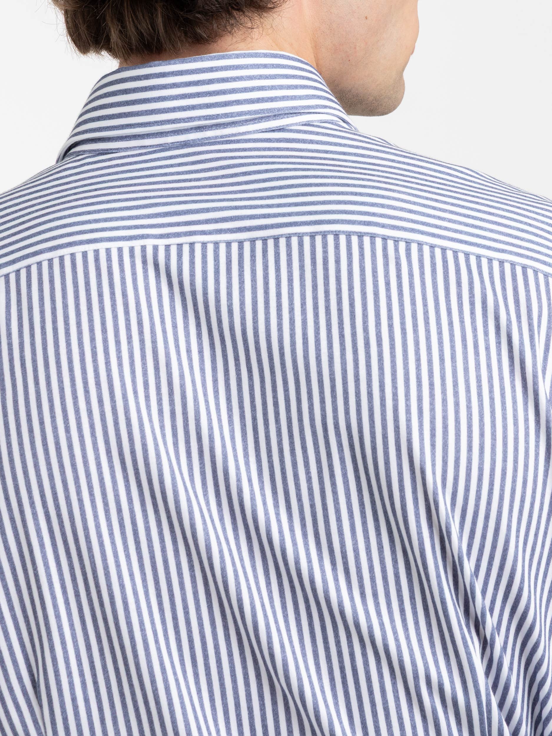 Blue Striped Dress Shirt