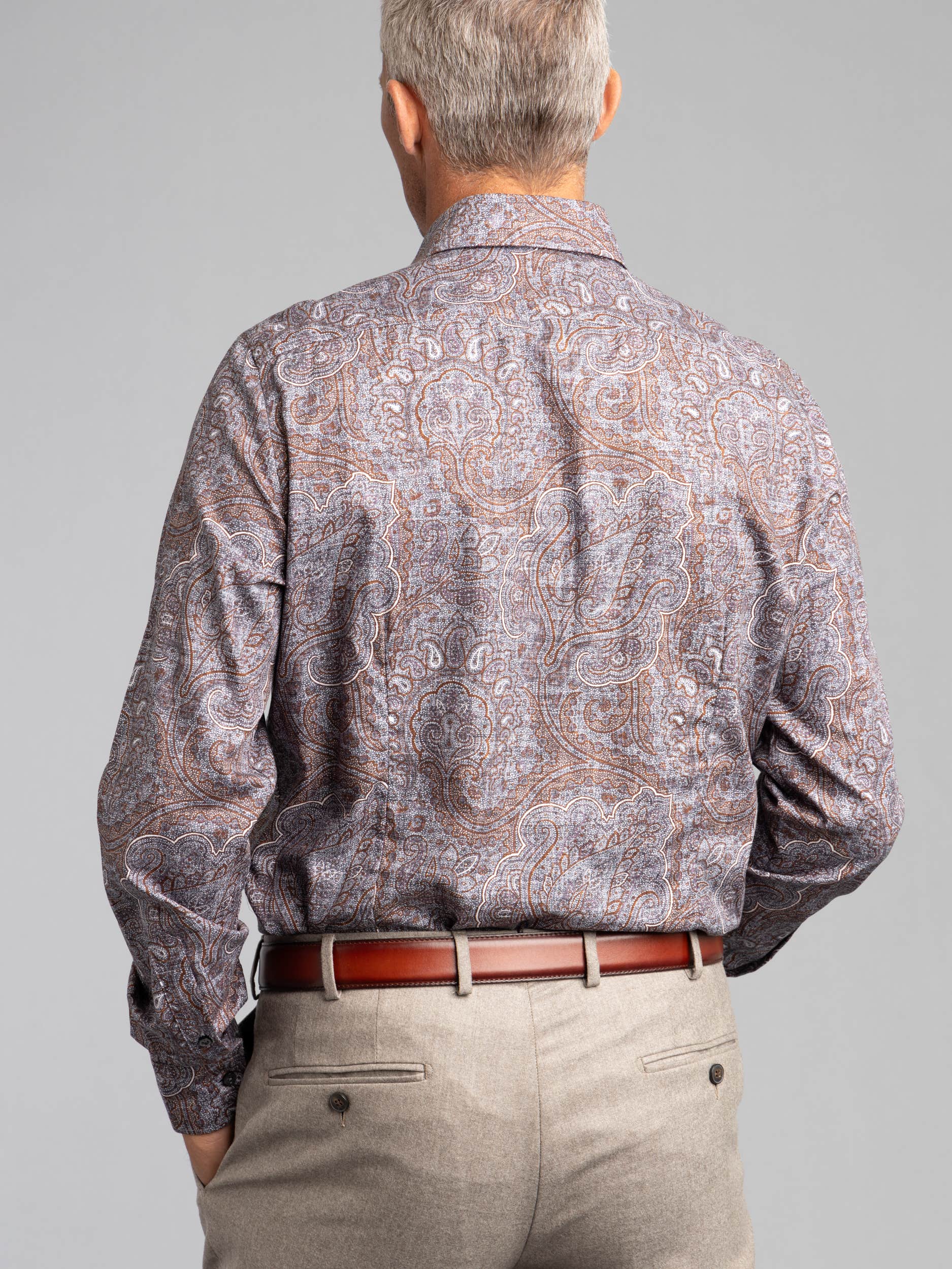 Print Paisley Dress Shirt