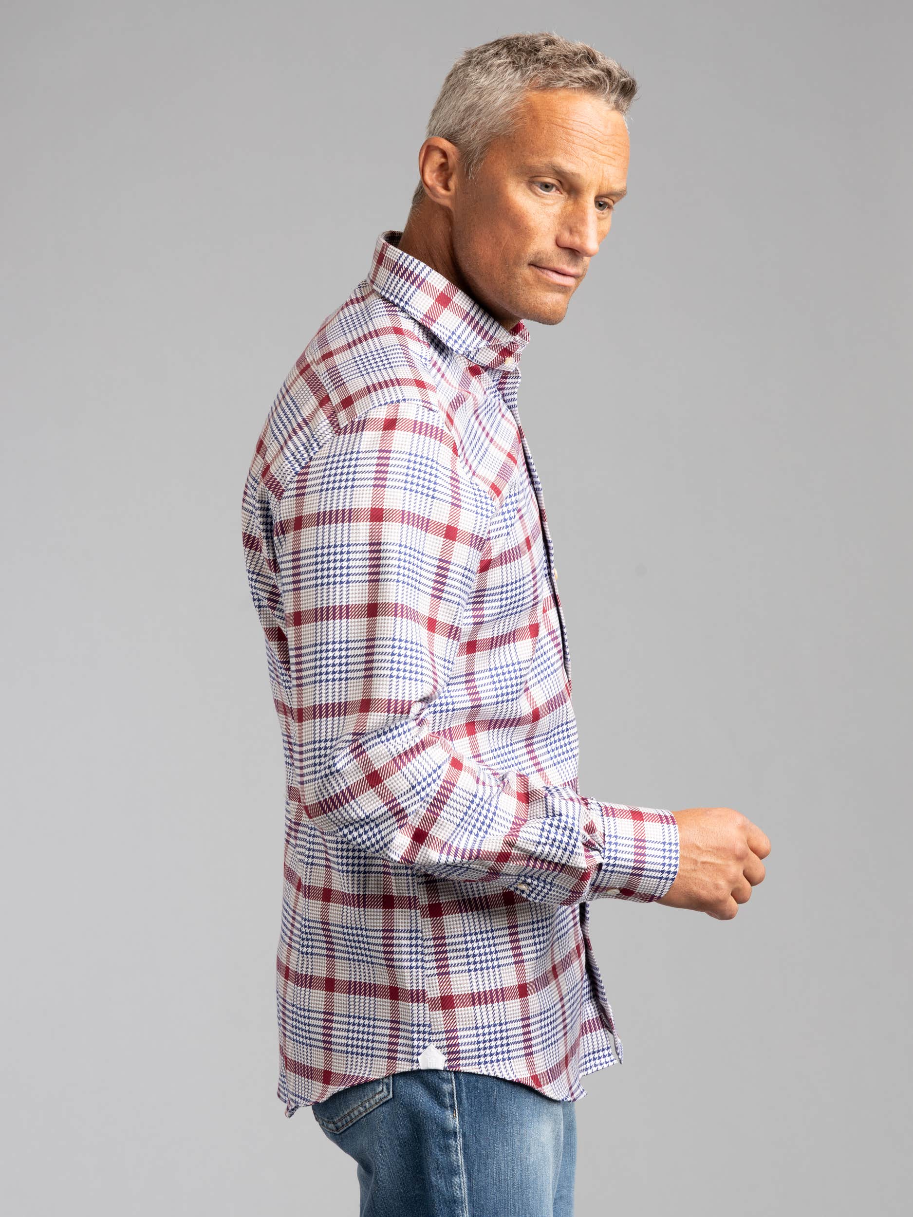Red/Blue Plaid Dress Shirt