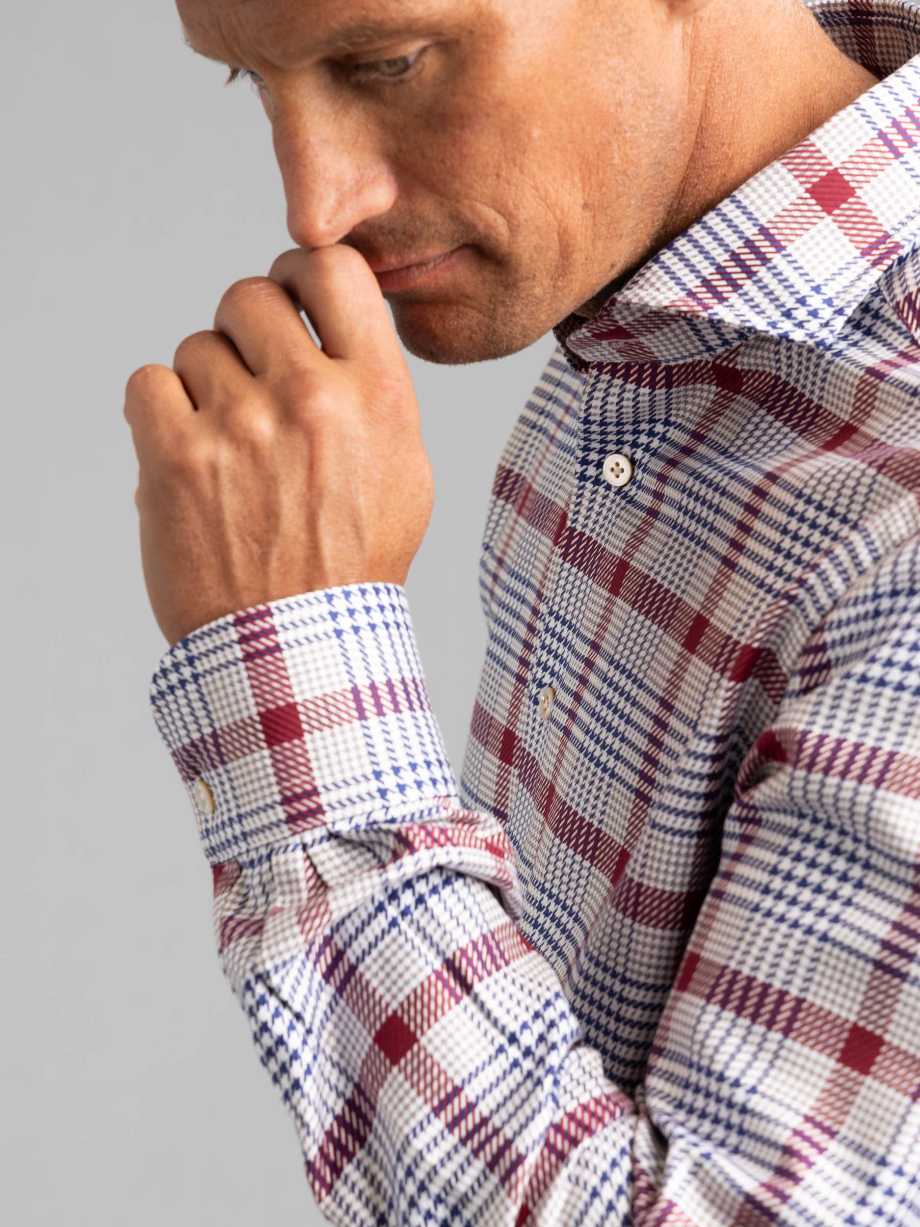 Red/Blue Plaid Dress Shirt