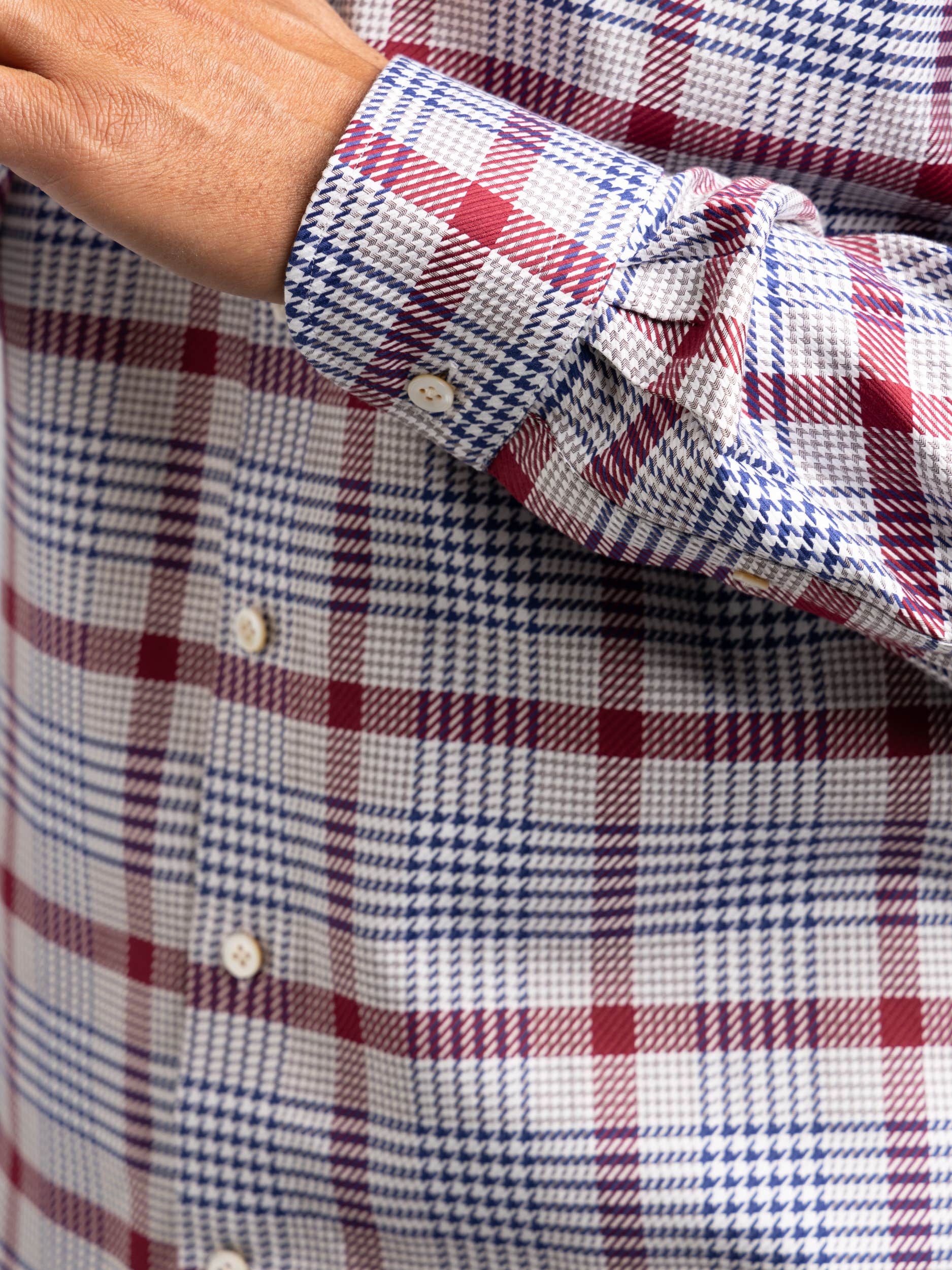Red/Blue Plaid Dress Shirt