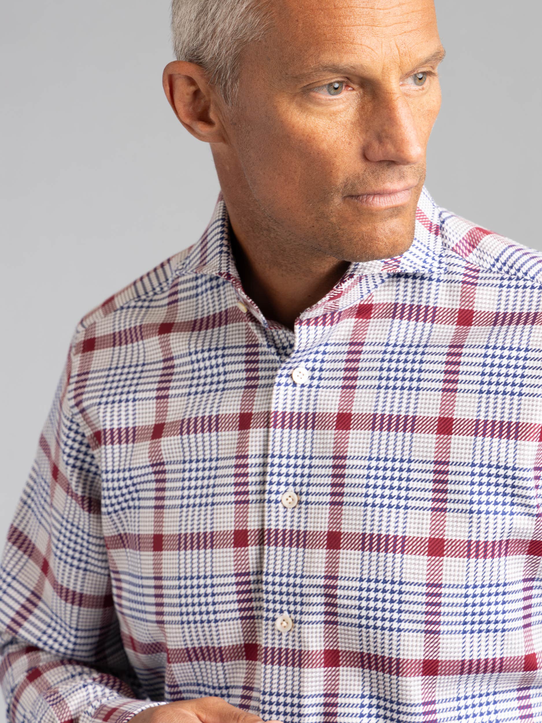Red/Blue Plaid Dress Shirt