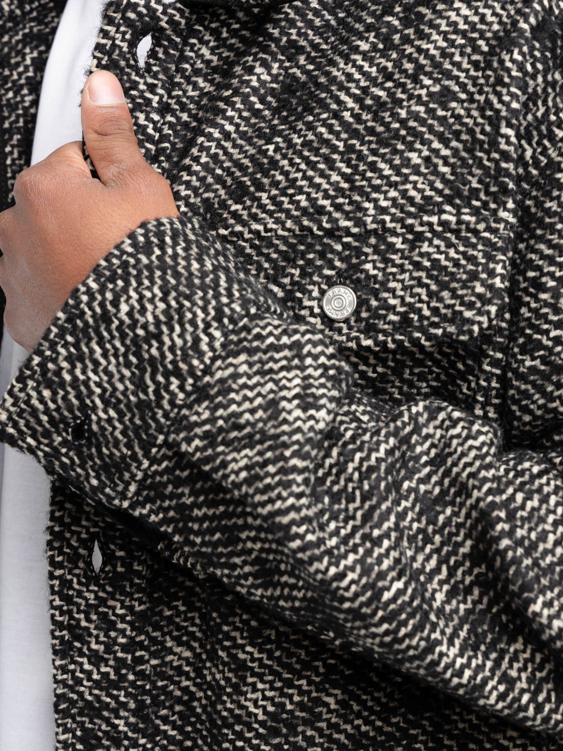 Grey Print Overshirt