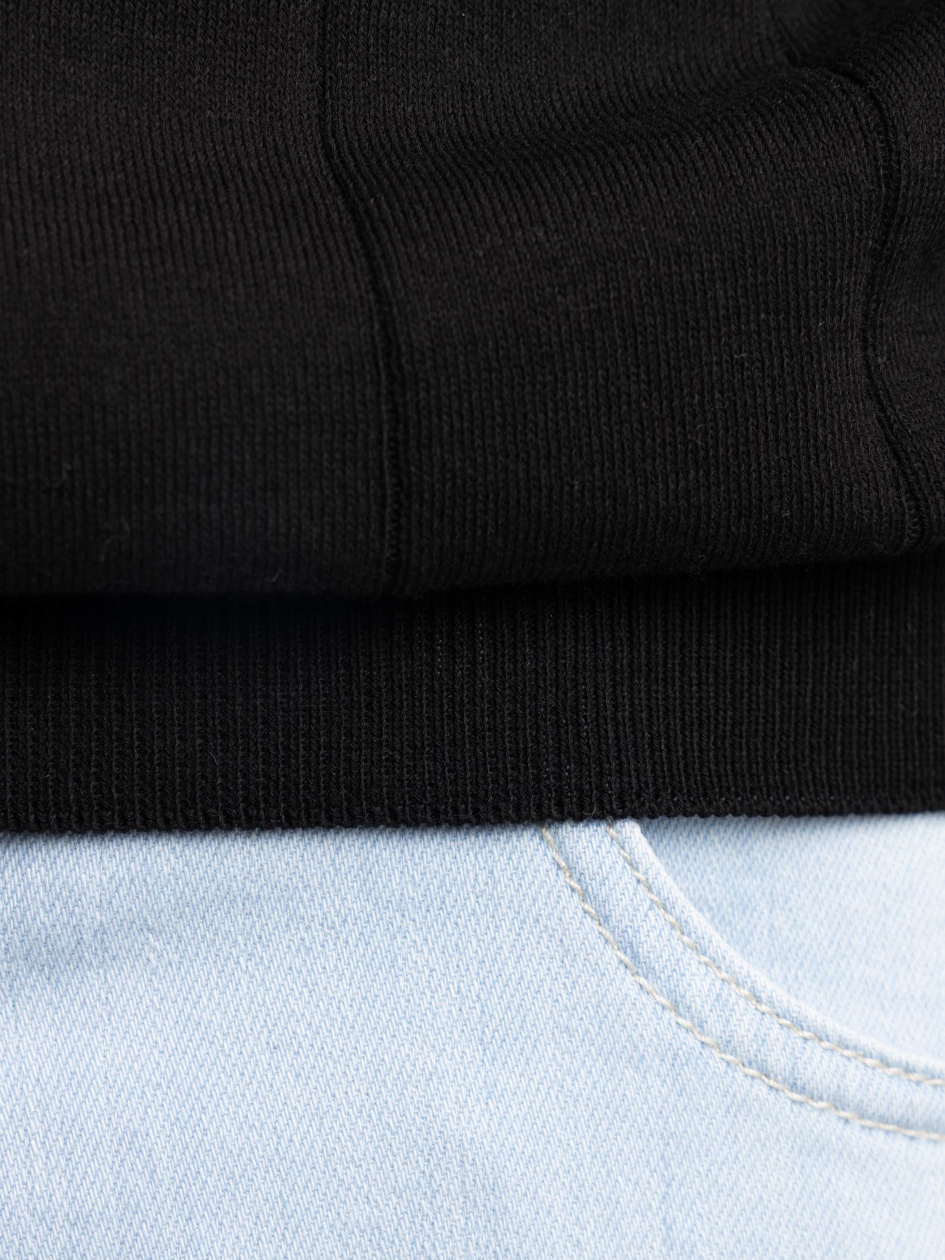 Black Ribbed Skipper Polo