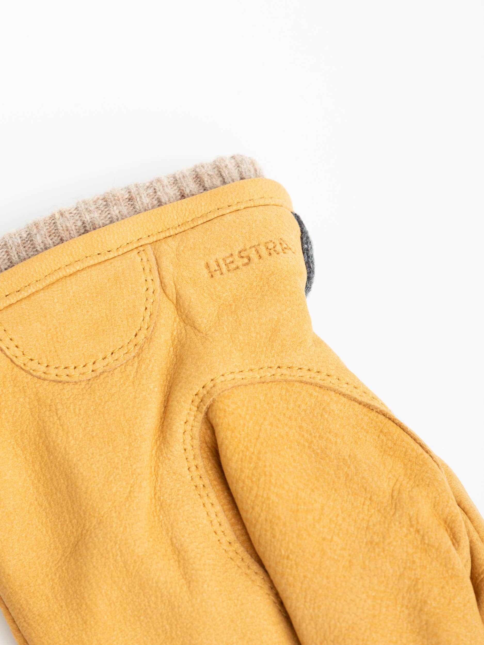 Yellow/Grey Noah Leather Gloves