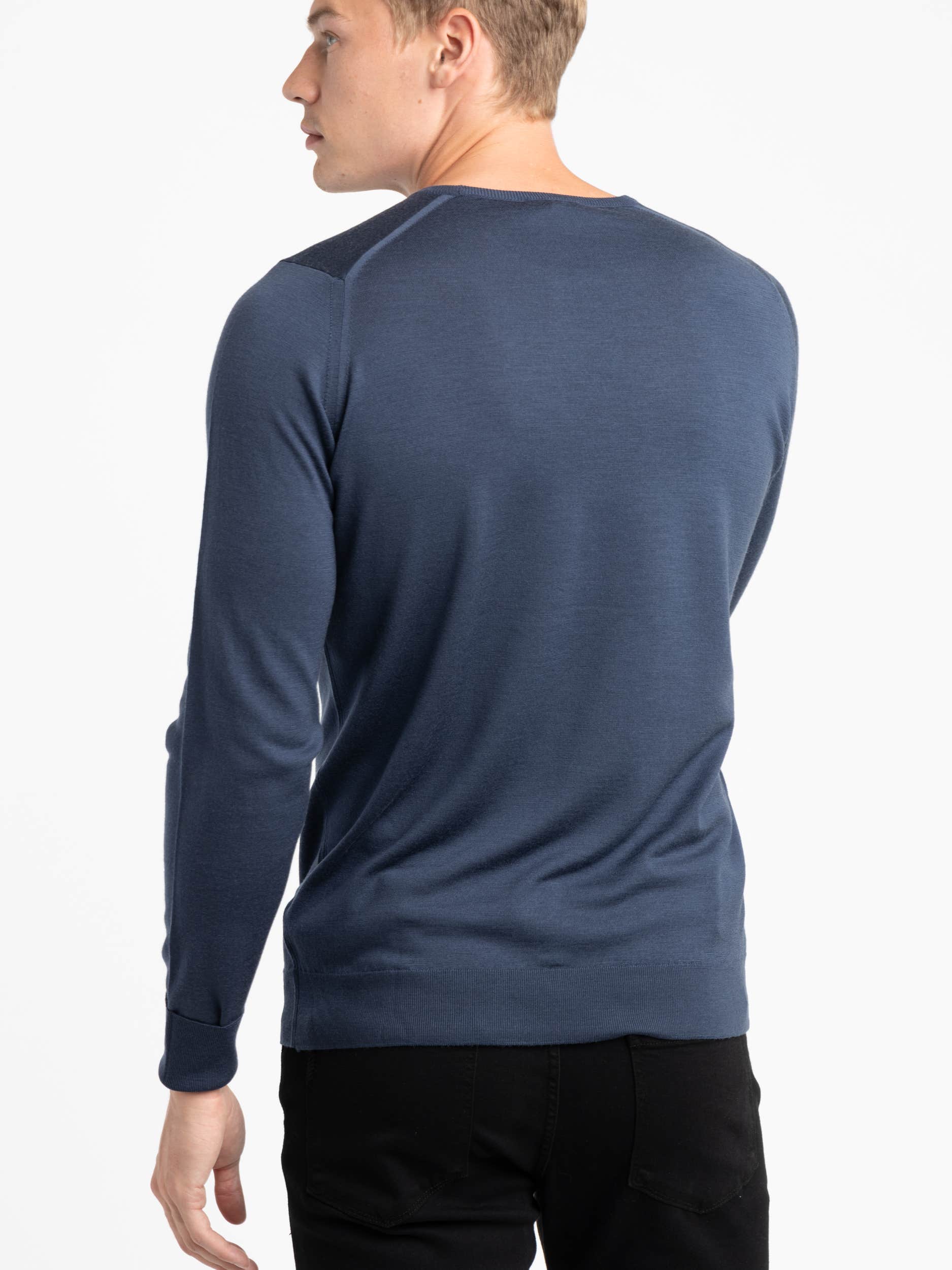 Smoke Blue Marcus Pullover Crewneck