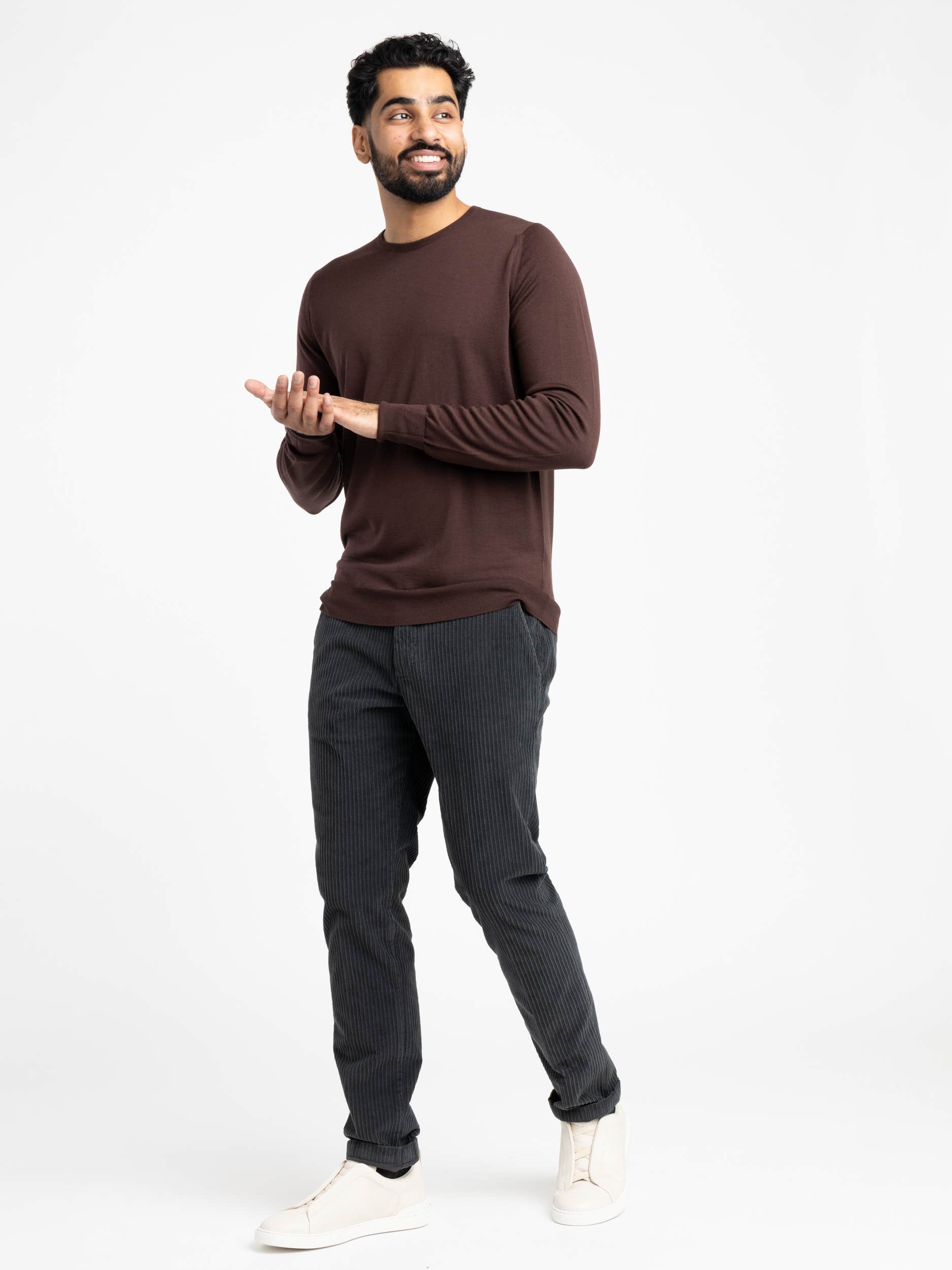 Truffle Brown Marcus Pullover Crewneck