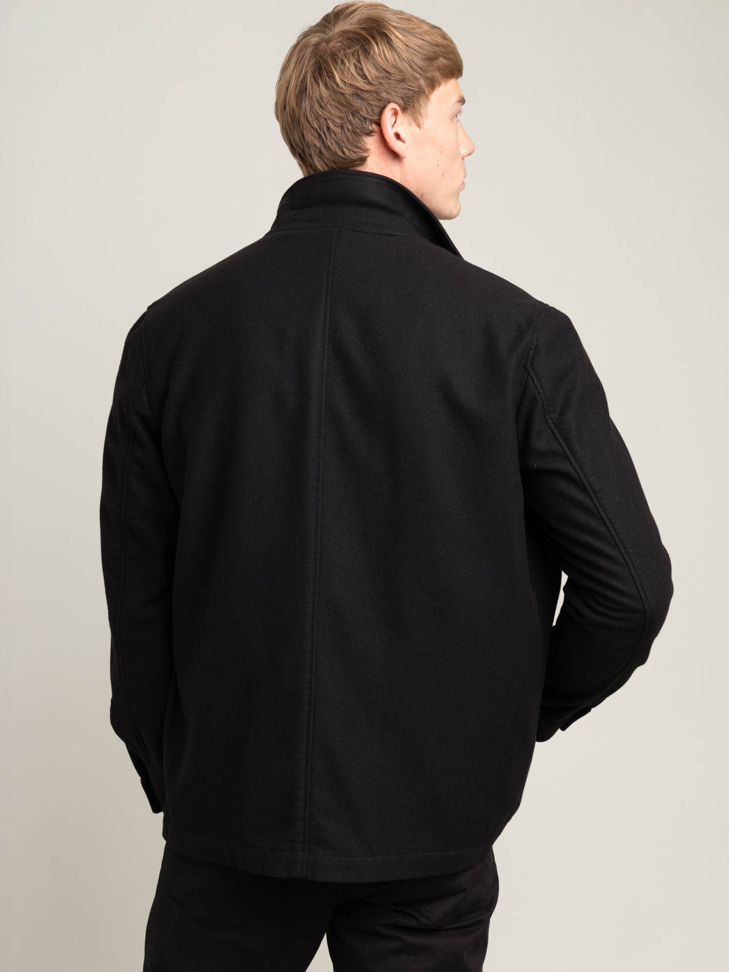 Black Flannel Overshirt