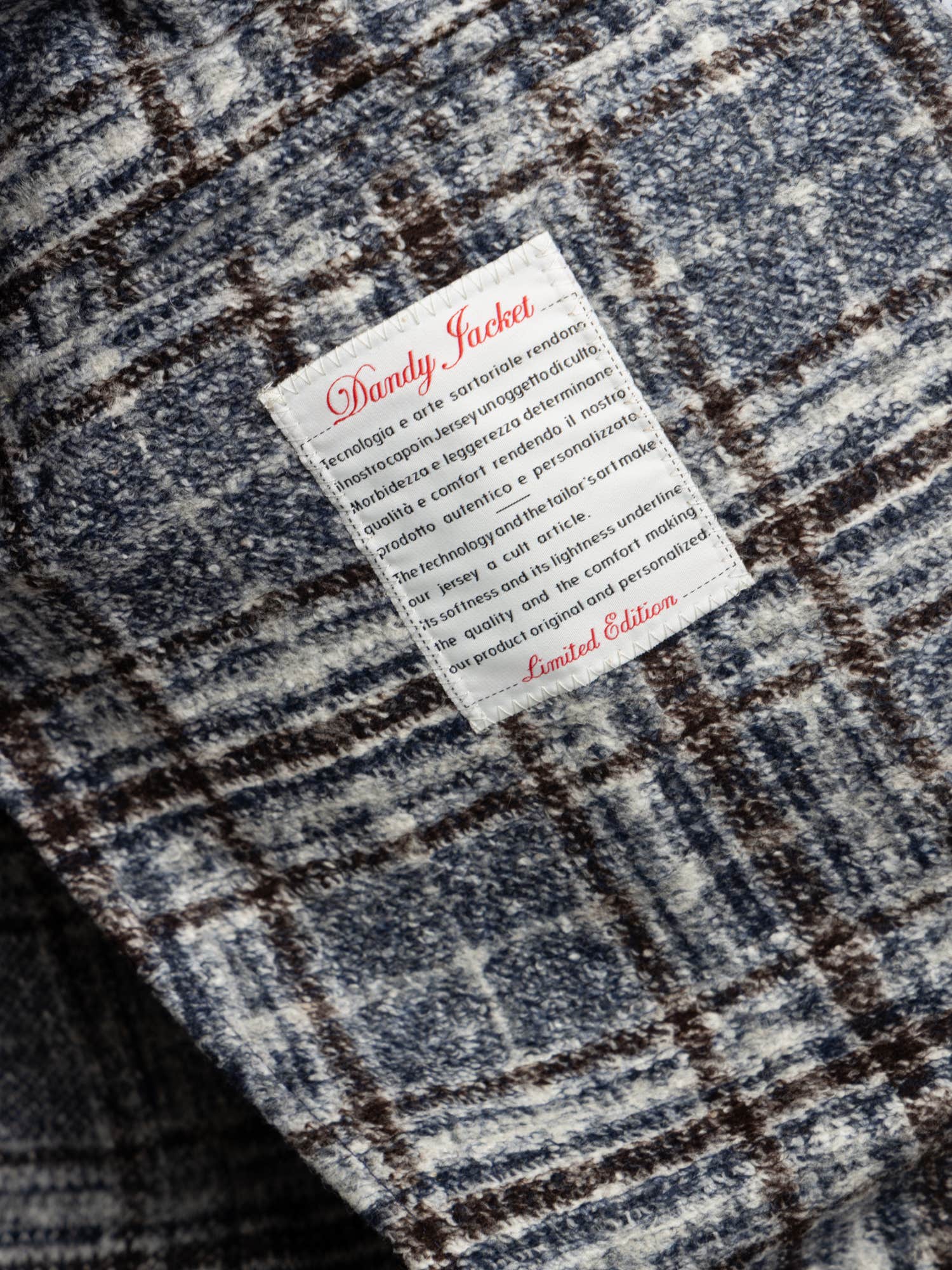 Exploded Plaid Textured Dandy Jacket
